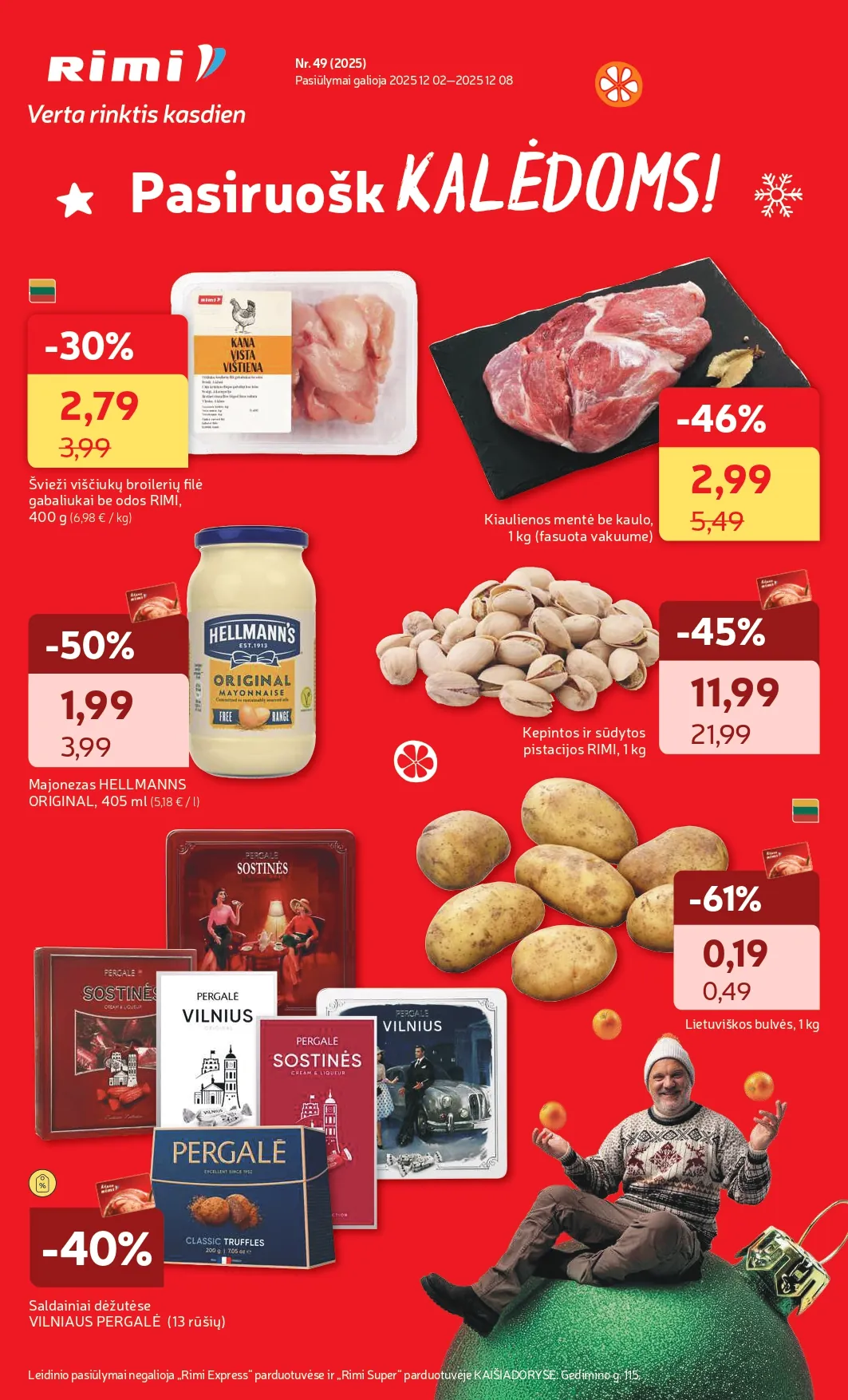 RIMI akcijų ir nuolaidų leidinys Nr. 49 nuo 2025.12.02 iki 2025.12.08 - 1