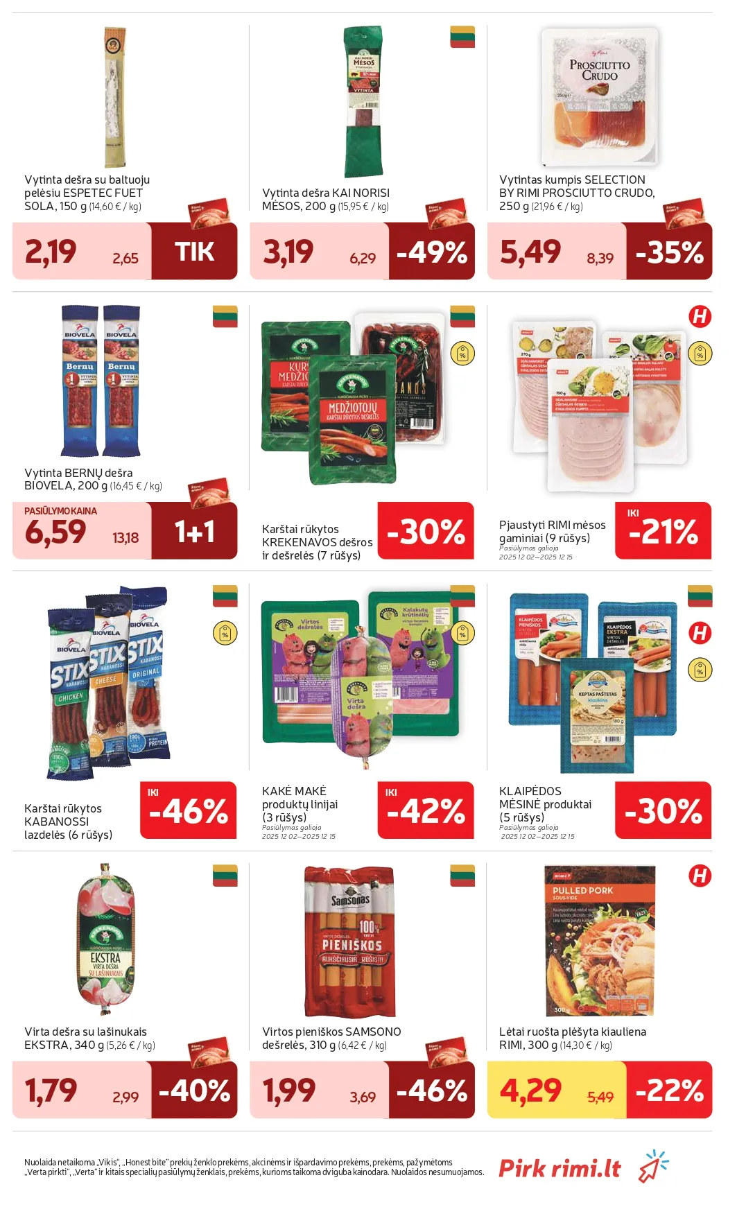 RIMI akcijų ir nuolaidų leidinys Nr. 49 nuo 2025.12.02 iki 2025.12.08 - 17