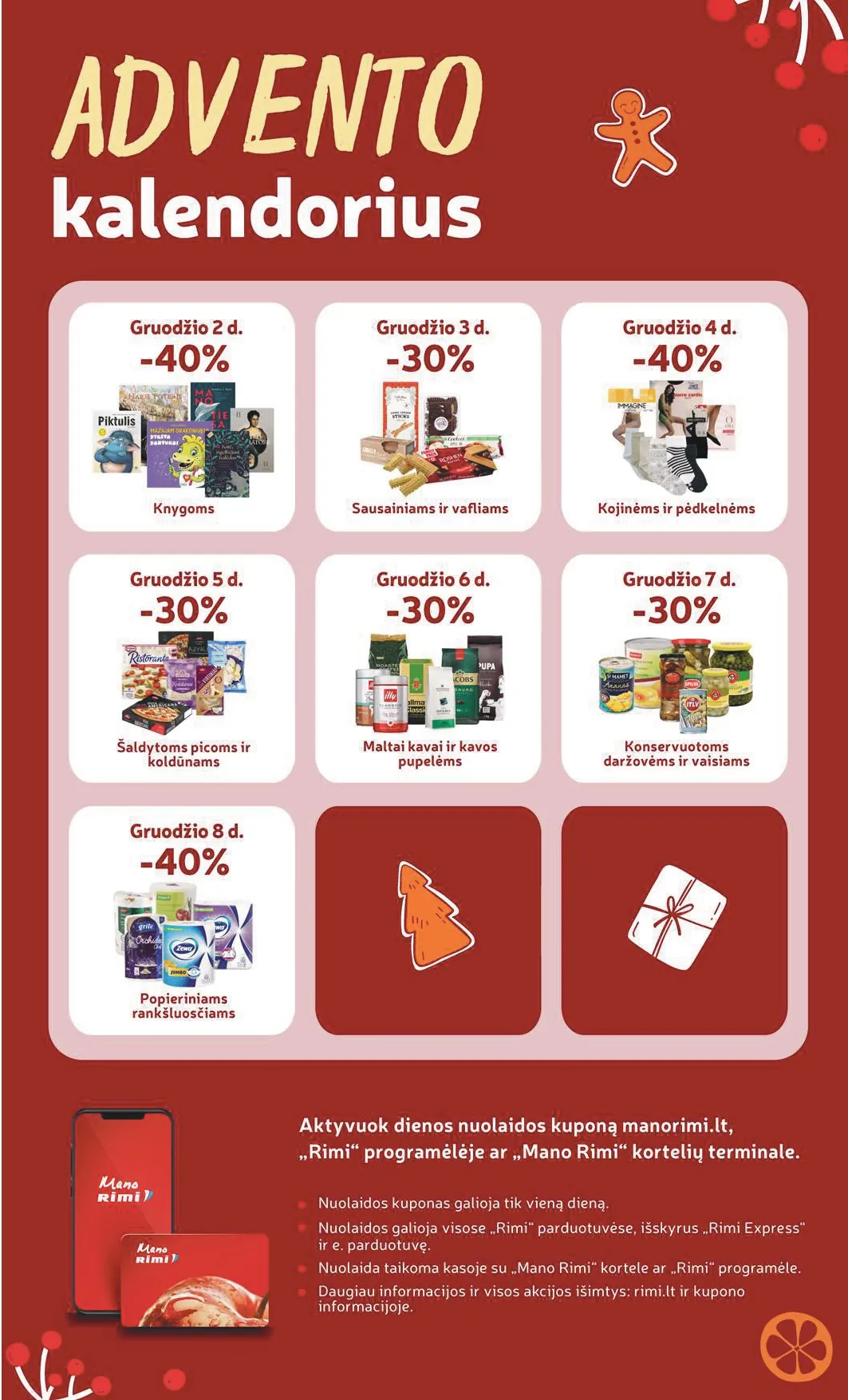 RIMI akcijų ir nuolaidų leidinys Nr. 49 nuo 2025.12.02 iki 2025.12.08 - 21