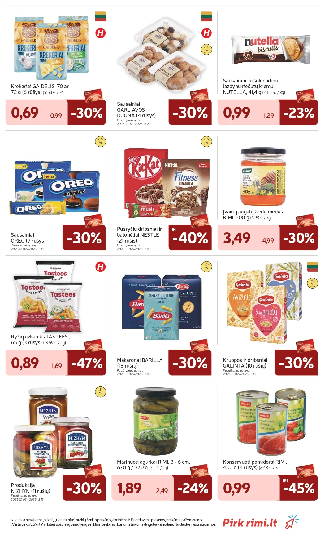 RIMI akcijų ir nuolaidų leidinys Nr. 49 nuo 2025.12.02 iki 2025.12.08 - 29