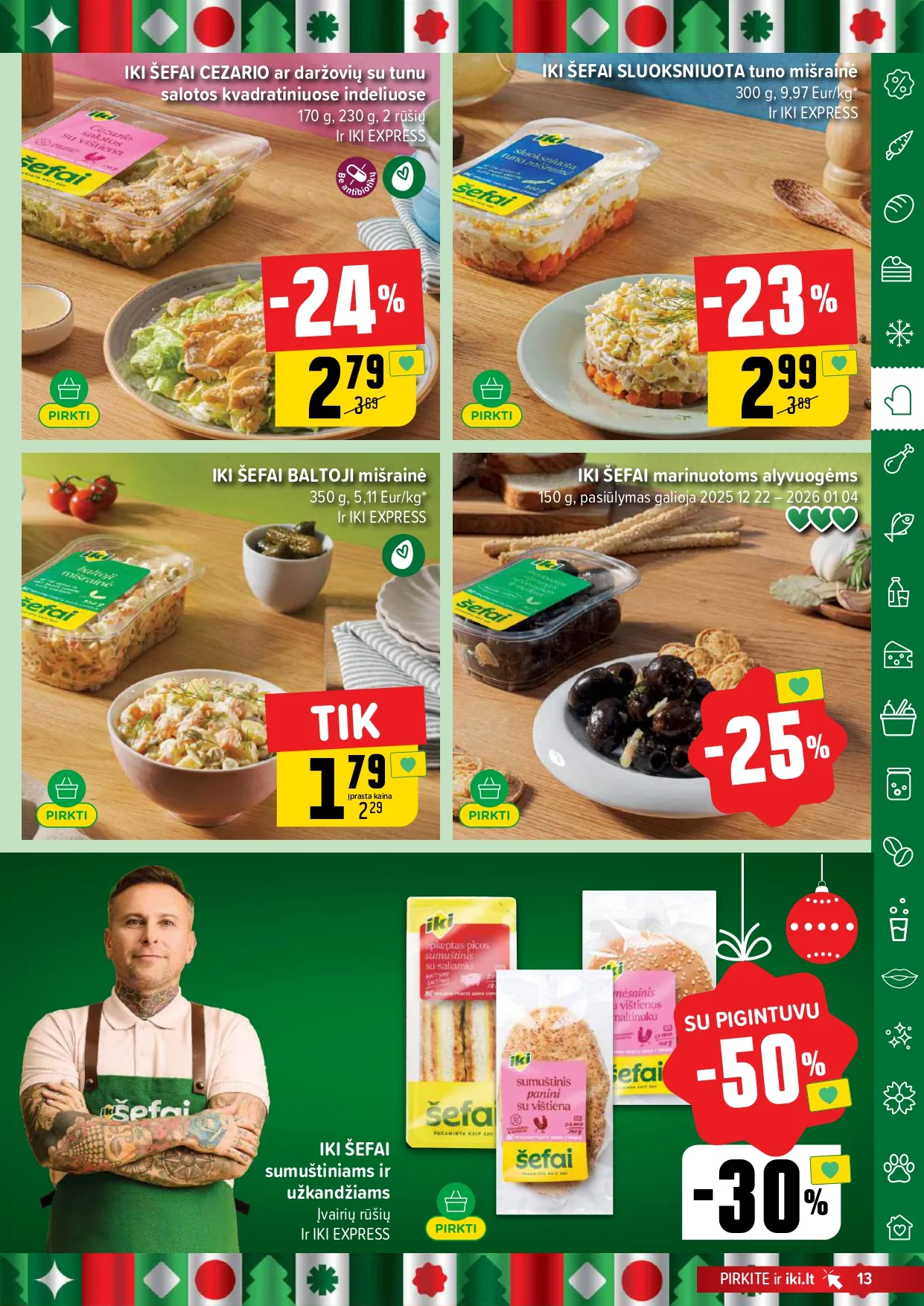 IKI akcijų ir nuolaidų leidinys Nr.52 nuo 2025.12.22 iki 2025.12.28 - 13