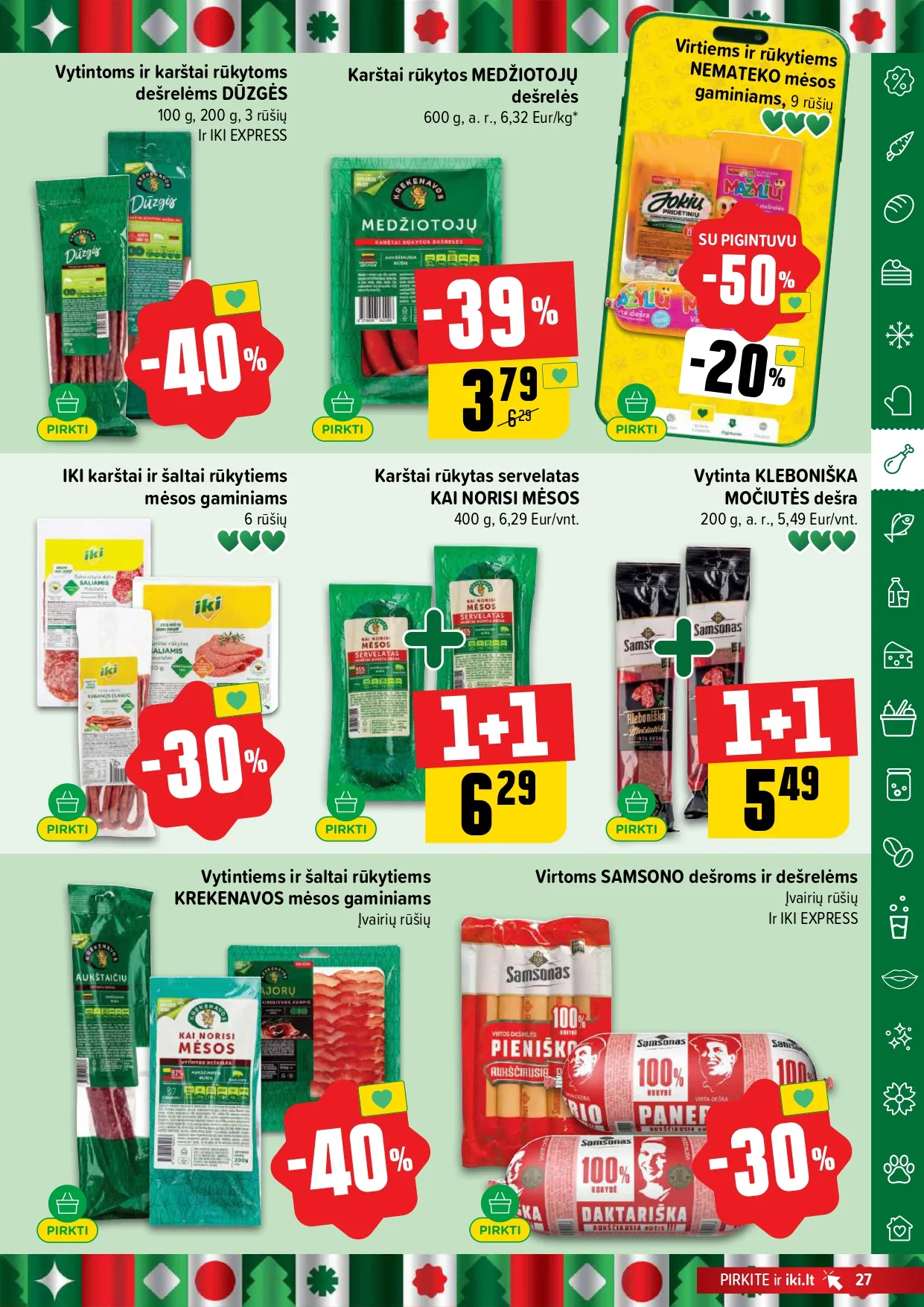 IKI akcijų ir nuolaidų leidinys Nr.52 nuo 2025.12.22 iki 2025.12.28 - 27