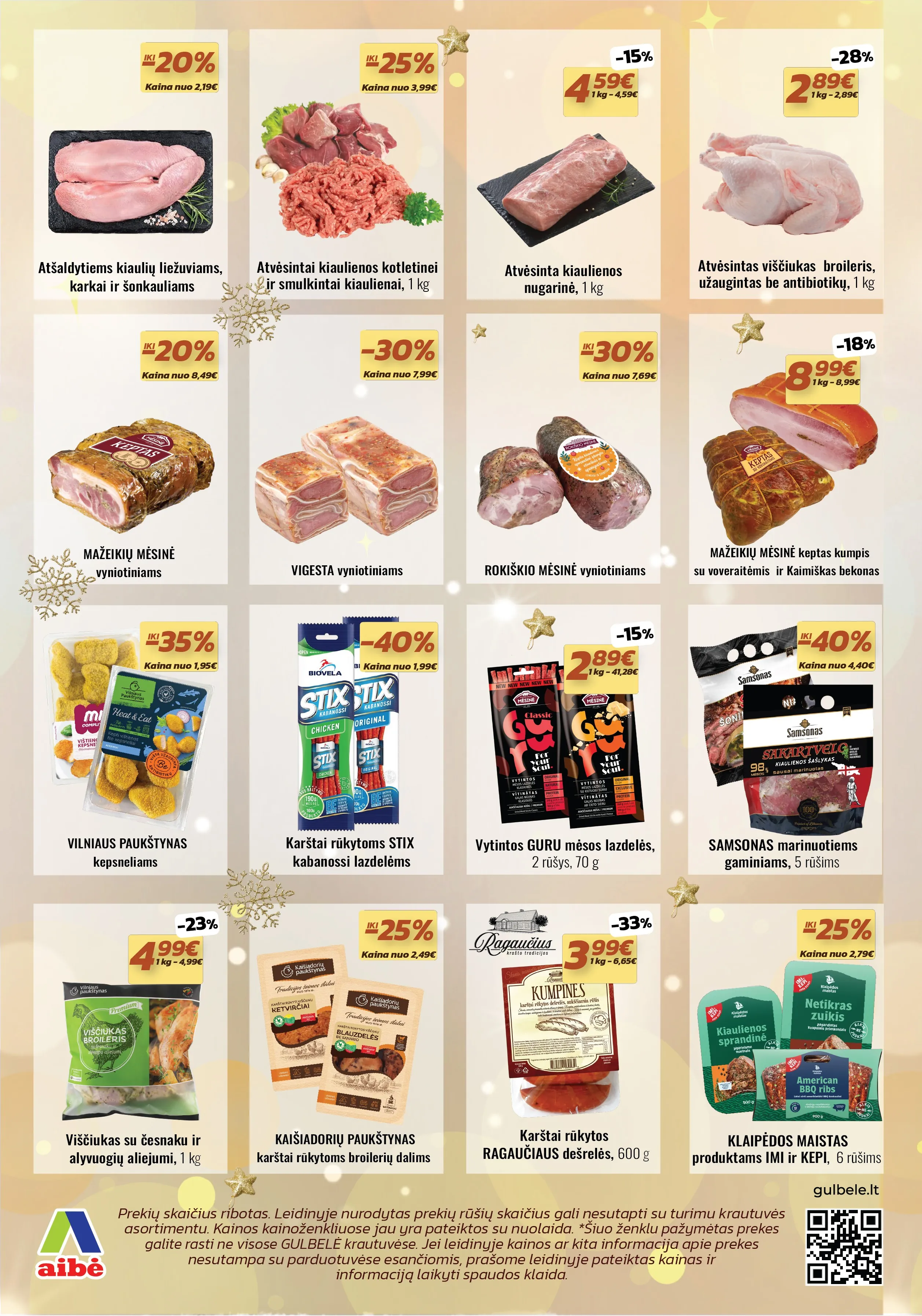 GULBELĖ akcijų ir nuolaidų leidinys Nr. 23 nuo 2025.12.11 iki 2026.01.07