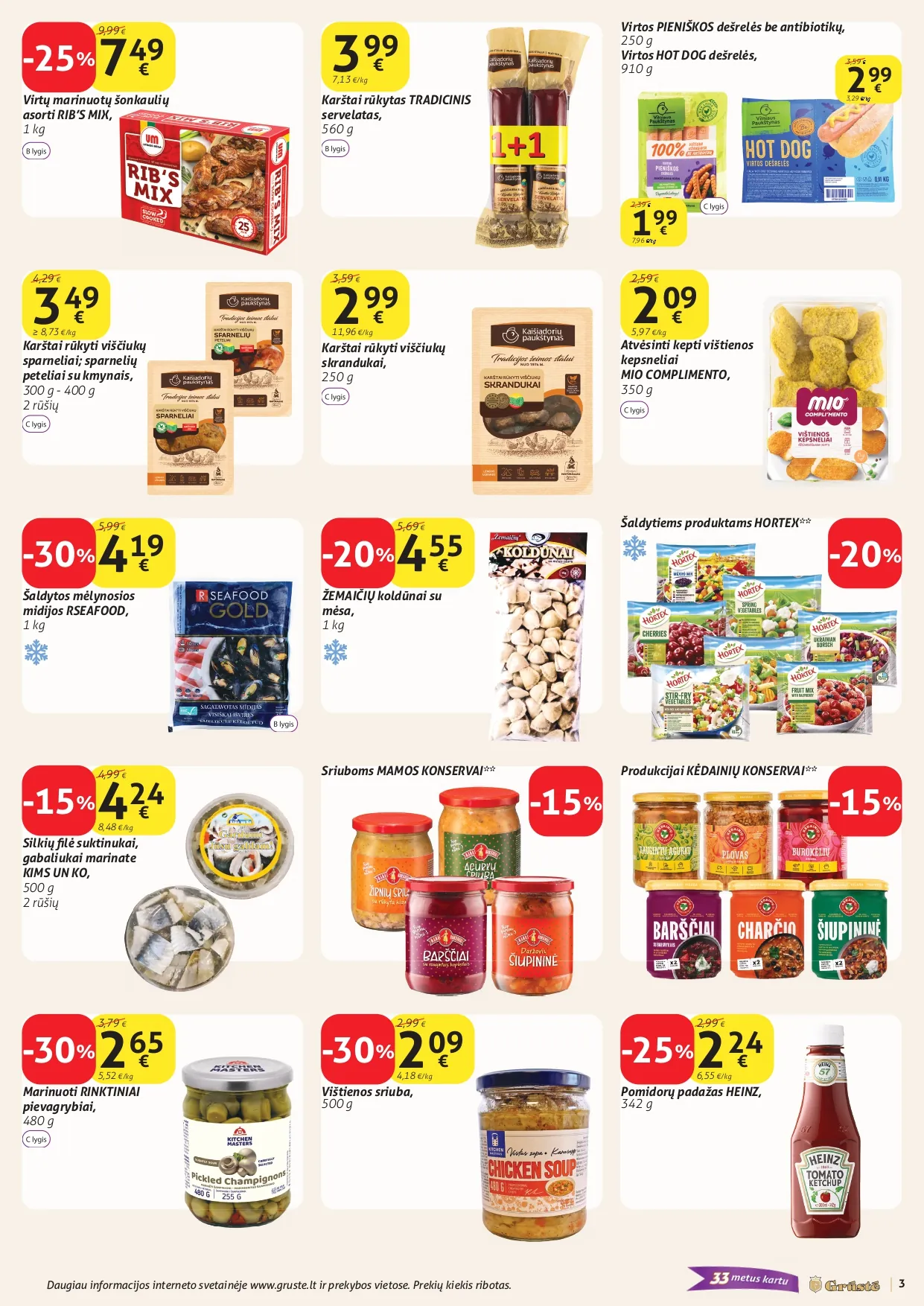 GRŪSTĖ akcijų ir nuolaidų ledinys Nr. 1 nuo 2026.01.02 iki 2026.01.10