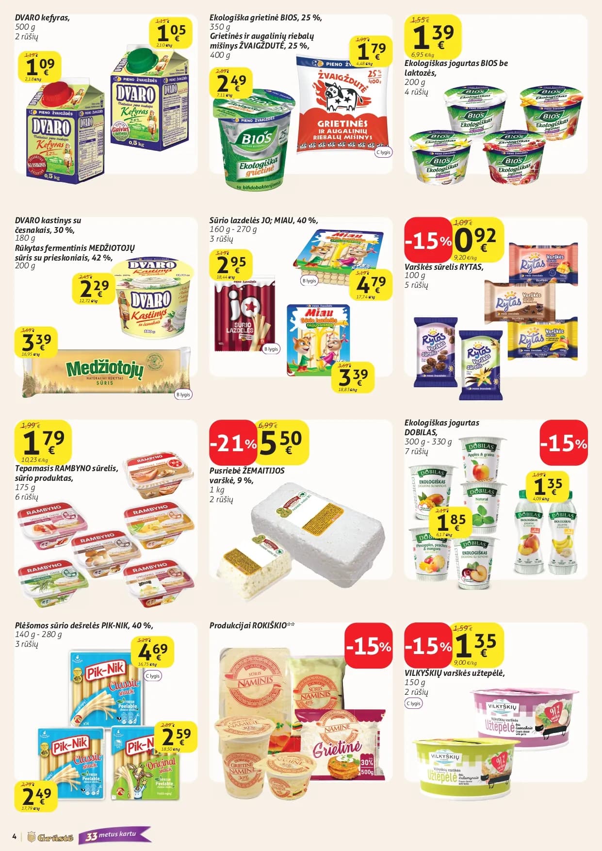 GRŪSTĖ akcijų ir nuolaidų ledinys Nr. 1 nuo 2026.01.02 iki 2026.01.10