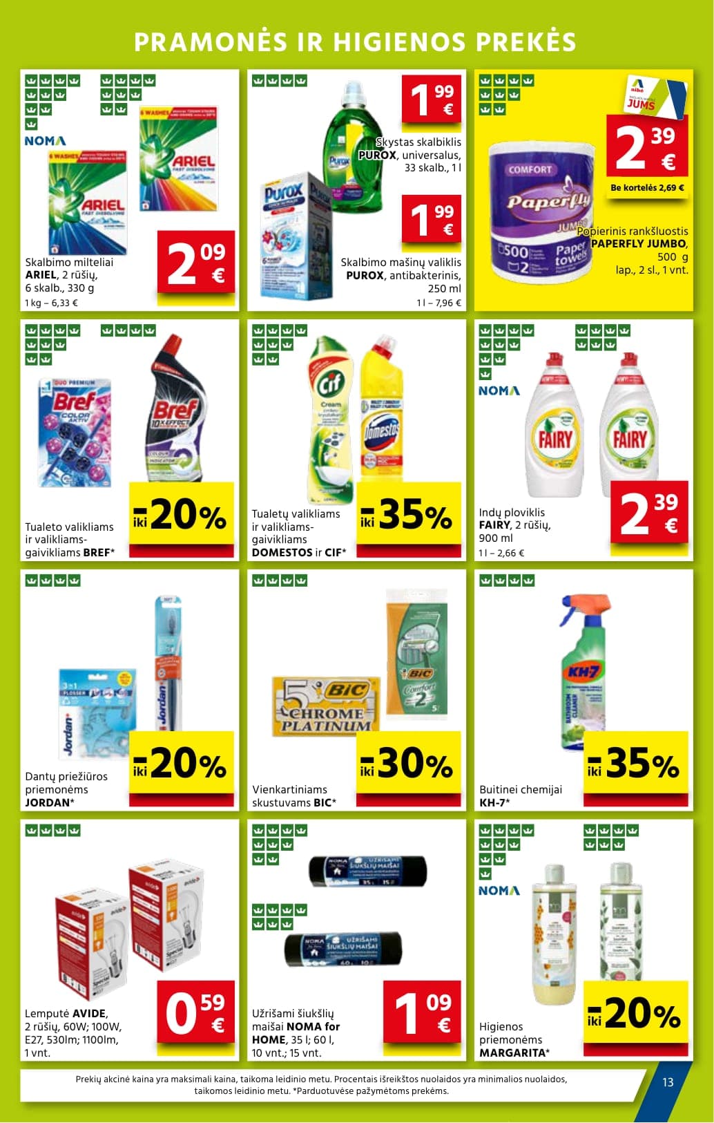 AIBĖ akcijų ir nuolaidų leidinys Nr. 4 nuo 2026.02.19 iki 2026.03.03 - 13