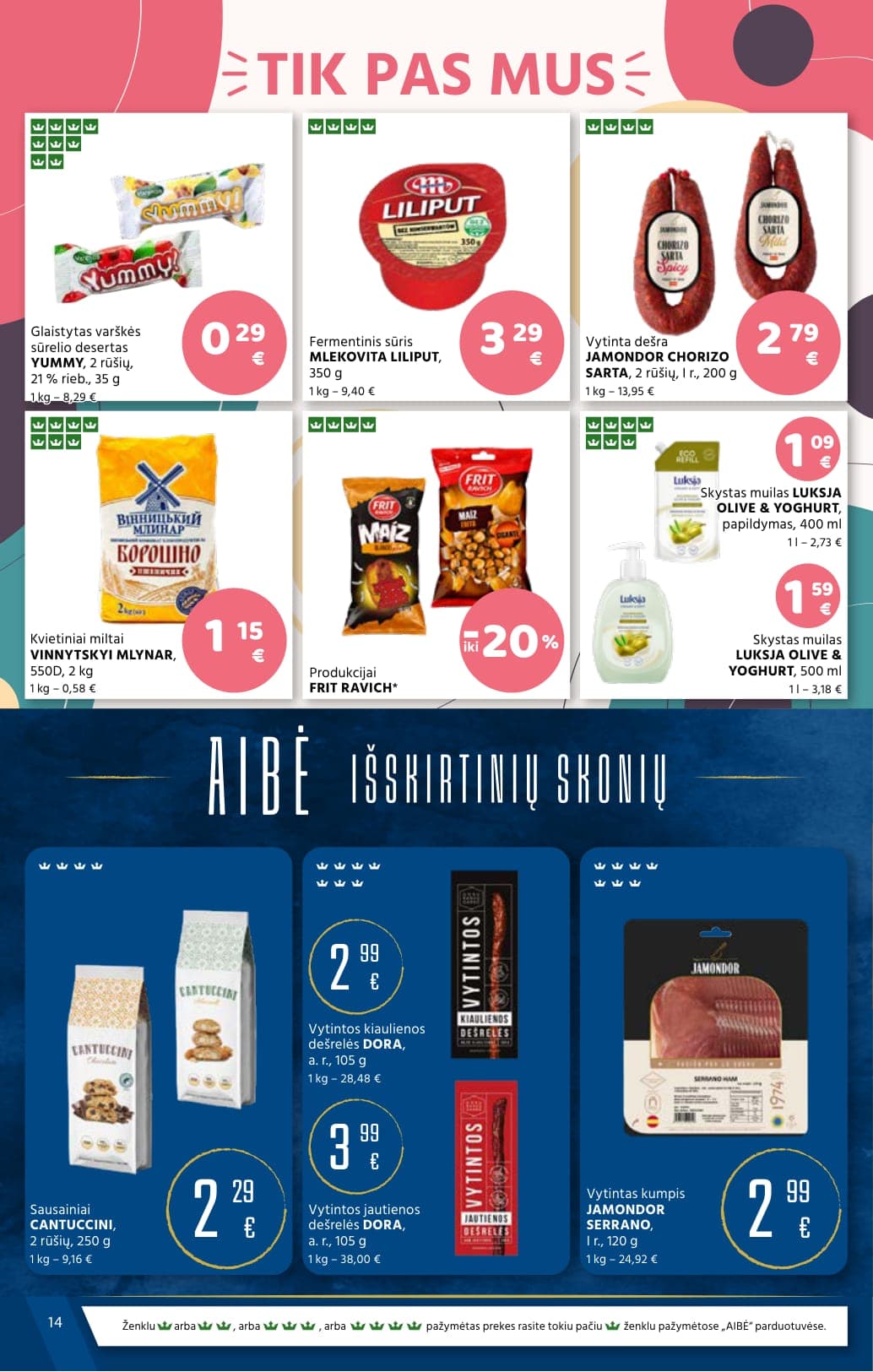 AIBĖ akcijų ir nuolaidų leidinys Nr. 4 nuo 2026.02.19 iki 2026.03.03 - 14