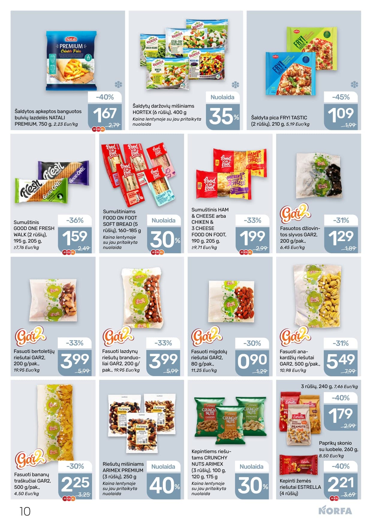 NORFA akcijų ir nuolaidų leidinys Nr. 4 nuo 2026.02.19 iki 2026.03.04 - 10