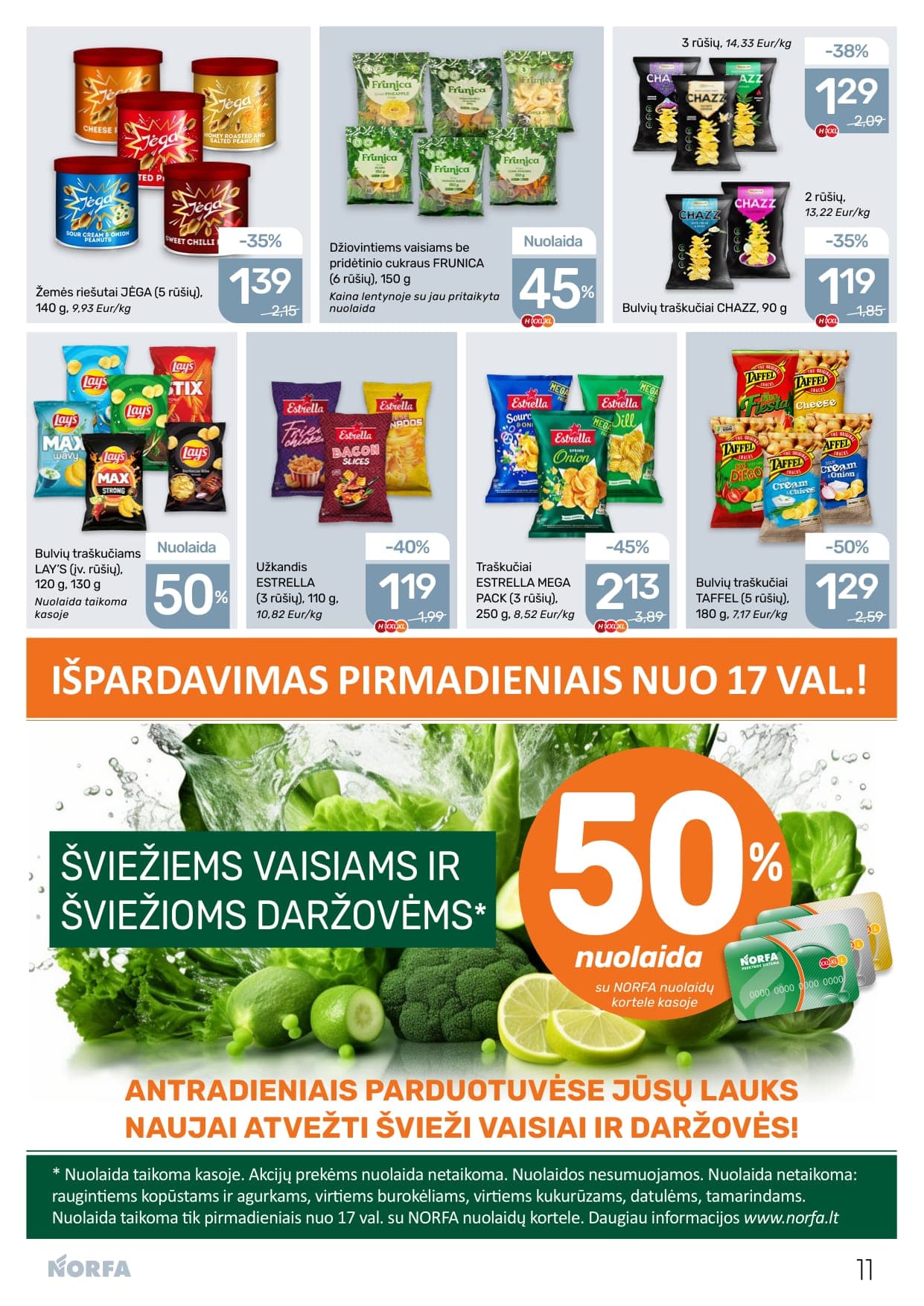 NORFA akcijų ir nuolaidų leidinys Nr. 4 nuo 2026.02.19 iki 2026.03.04 - 11