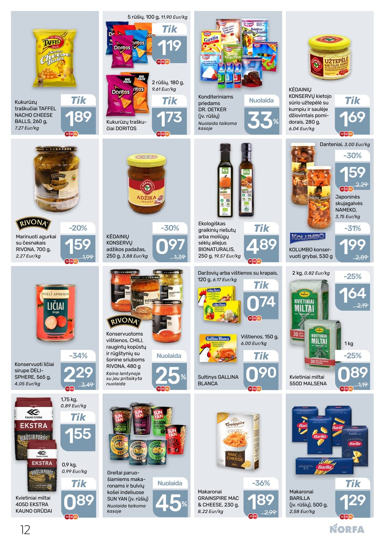 NORFA akcijų ir nuolaidų leidinys Nr. 4 nuo 2026.02.19 iki 2026.03.04 - 12