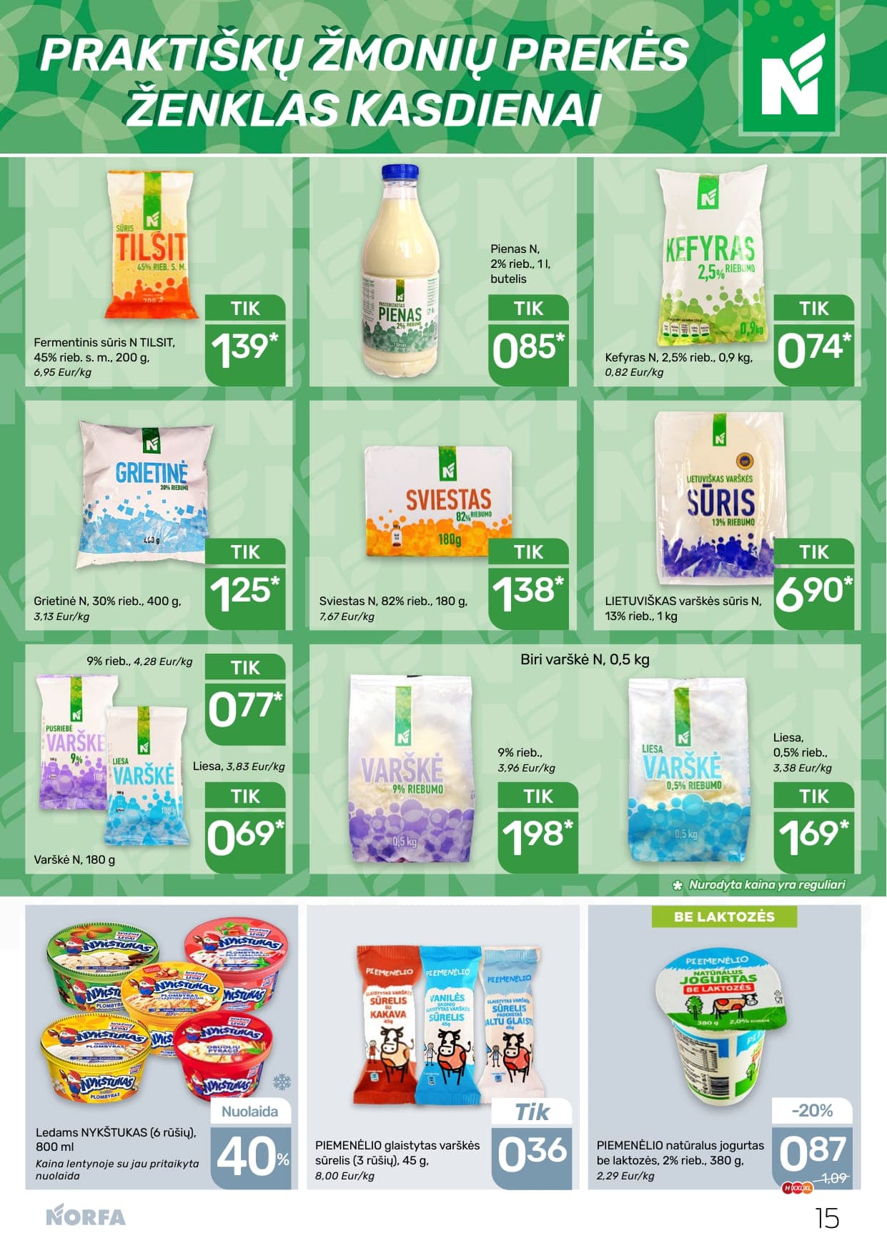 NORFA akcijų ir nuolaidų leidinys Nr. 4 nuo 2026.02.19 iki 2026.03.04 - 15