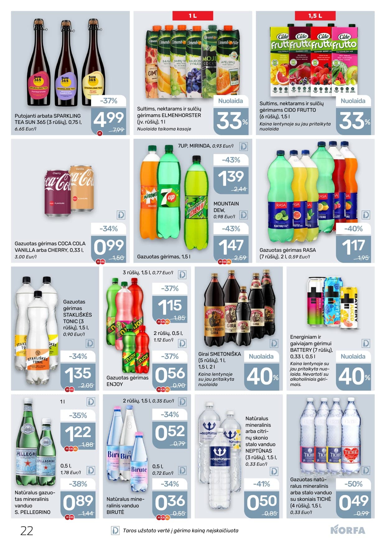 NORFA akcijų ir nuolaidų leidinys Nr. 4 nuo 2026.02.19 iki 2026.03.04 - 22