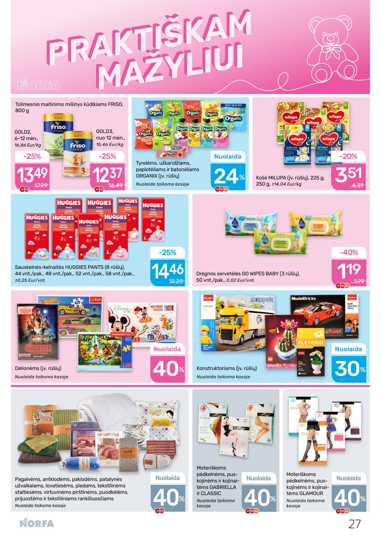 NORFA akcijų ir nuolaidų leidinys Nr. 4 nuo 2026.02.19 iki 2026.03.04 - 27