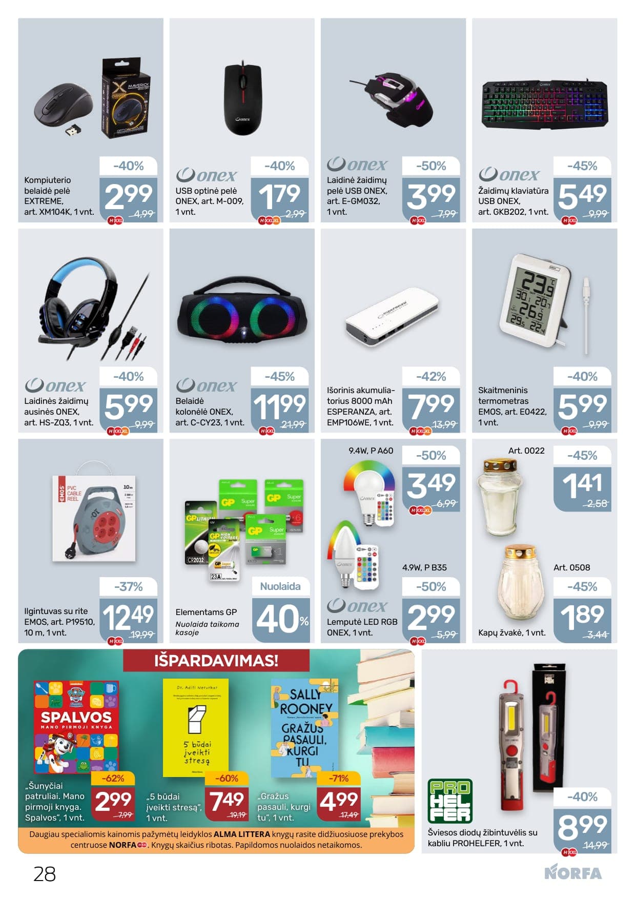NORFA akcijų ir nuolaidų leidinys Nr. 4 nuo 2026.02.19 iki 2026.03.04 - 28