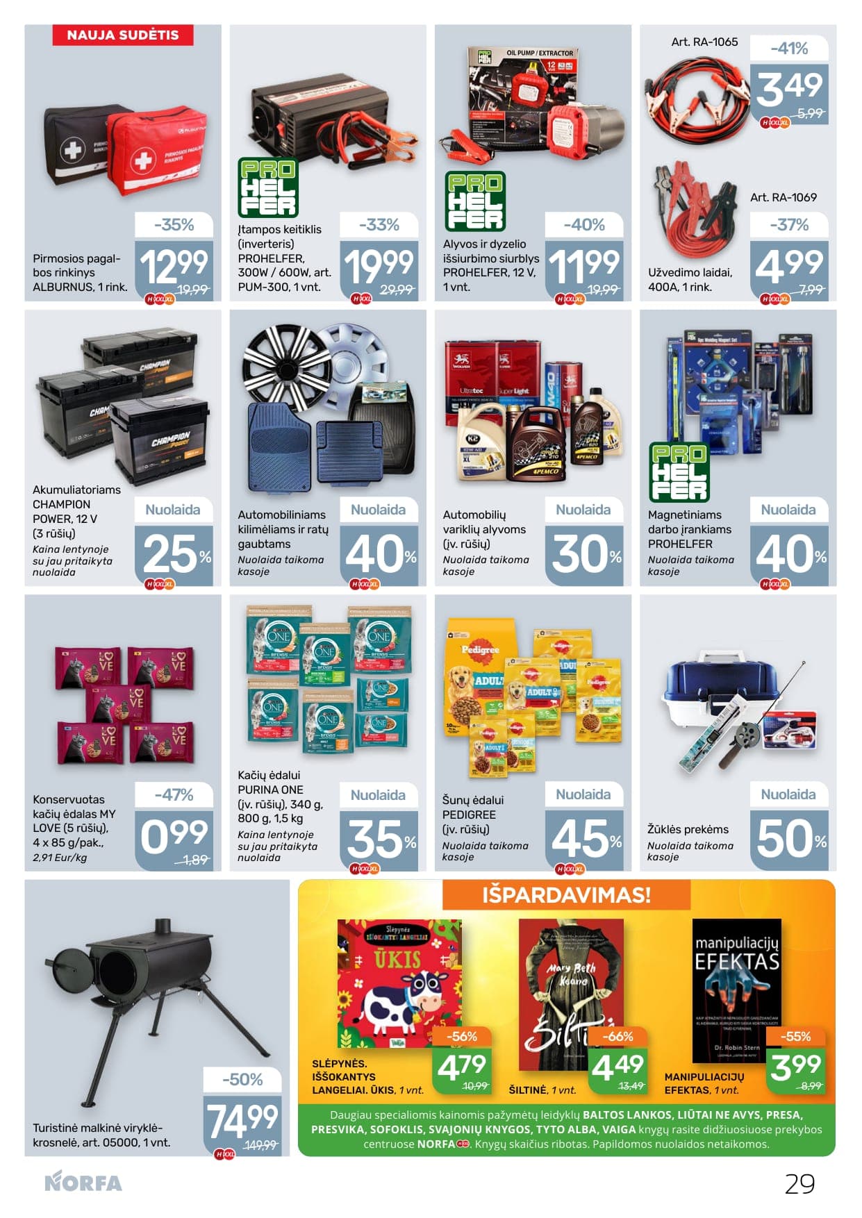 NORFA akcijų ir nuolaidų leidinys Nr. 4 nuo 2026.02.19 iki 2026.03.04 - 29