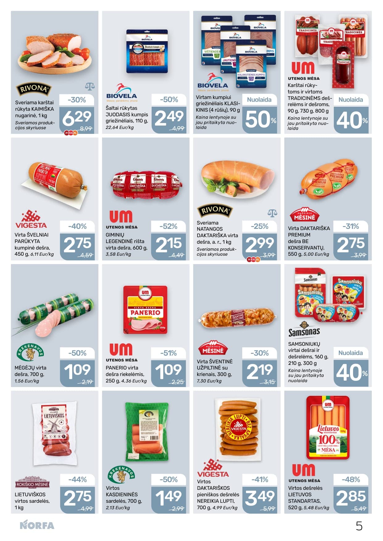 NORFA akcijų ir nuolaidų leidinys Nr. 4 nuo 2026.02.19 iki 2026.03.04 - 5