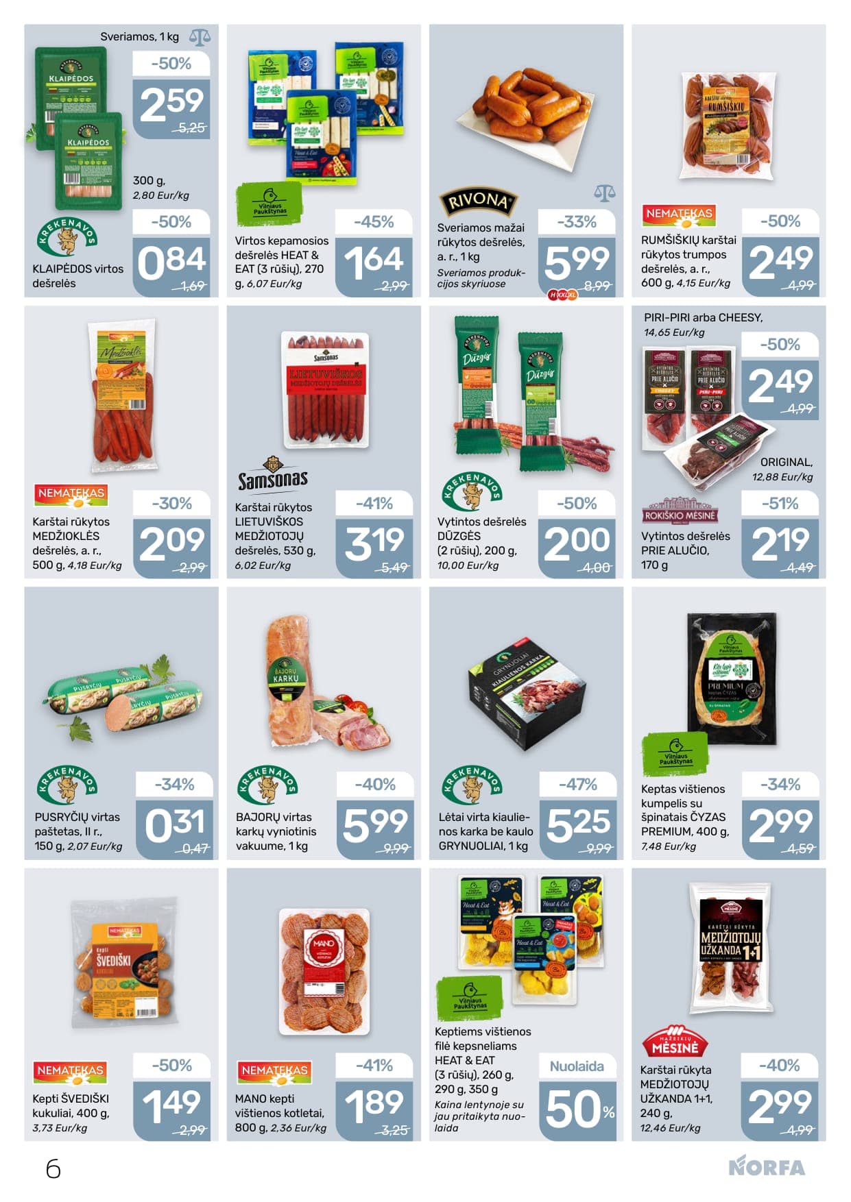 NORFA akcijų ir nuolaidų leidinys Nr. 4 nuo 2026.02.19 iki 2026.03.04 - 6
