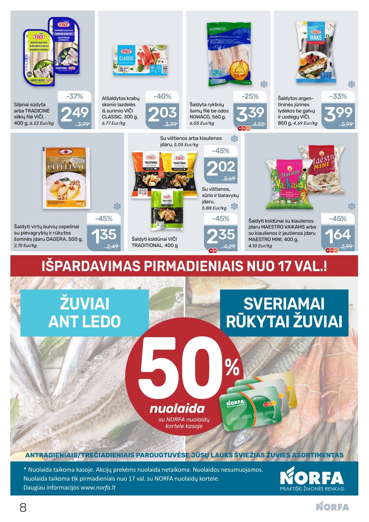 NORFA akcijų ir nuolaidų leidinys Nr. 4 nuo 2026.02.19 iki 2026.03.04 - 8