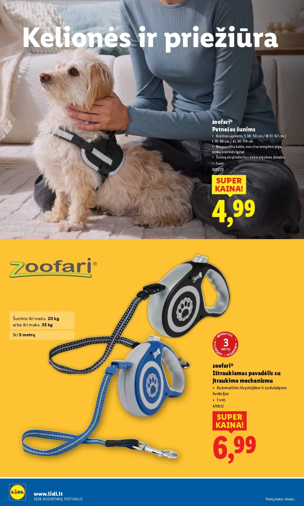 LIDL akcijų ir nuolaidų leidinys "Augintinių festivalis" nuo 2026.01.22 iki 2026.02.04 - 14