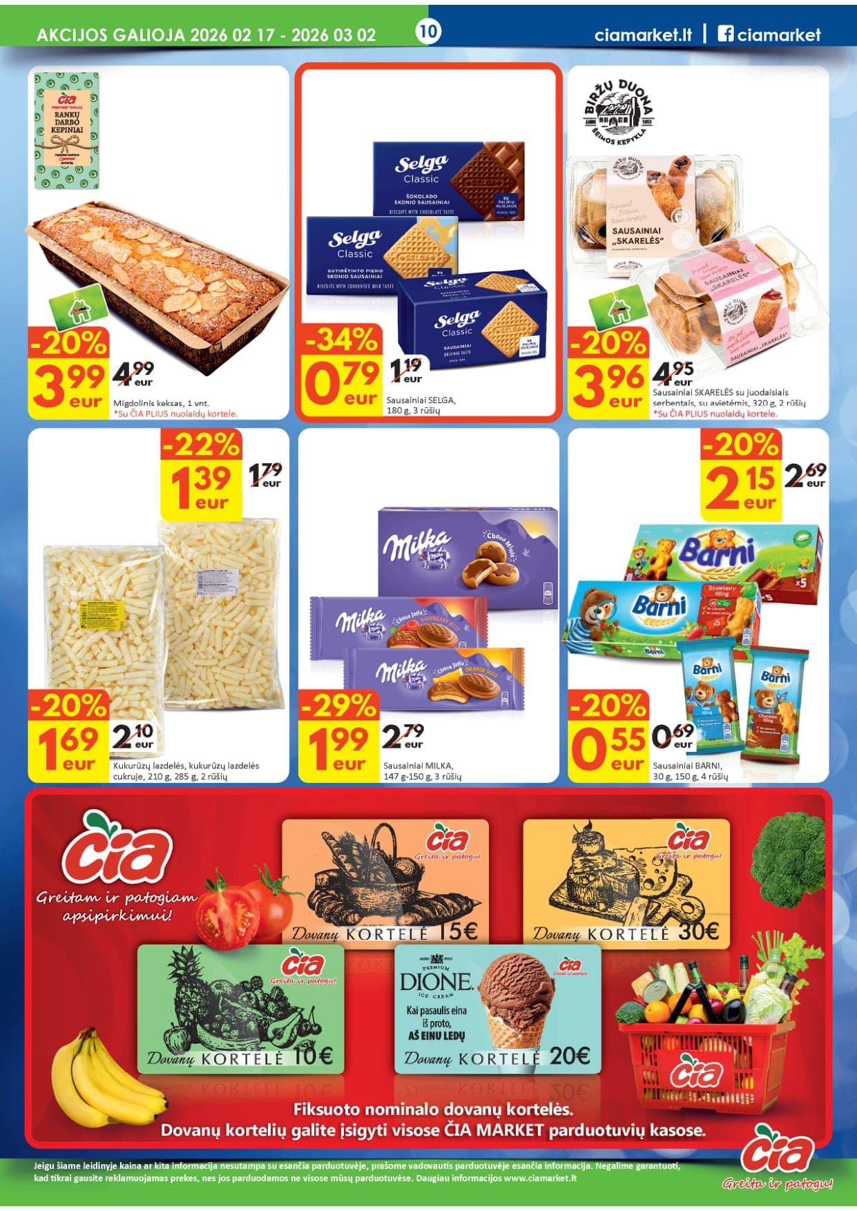 ČIA akcijų ir nuolaidų leidinys Nr. 4 nuo 2026.02.17 iki 2026.03.02 - 10