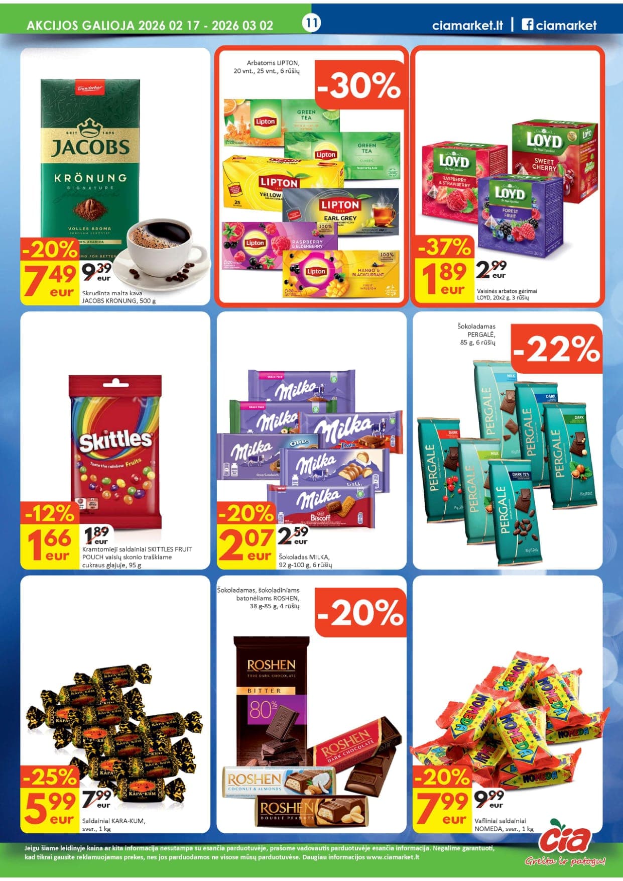 ČIA akcijų ir nuolaidų leidinys Nr. 4 nuo 2026.02.17 iki 2026.03.02 - 11