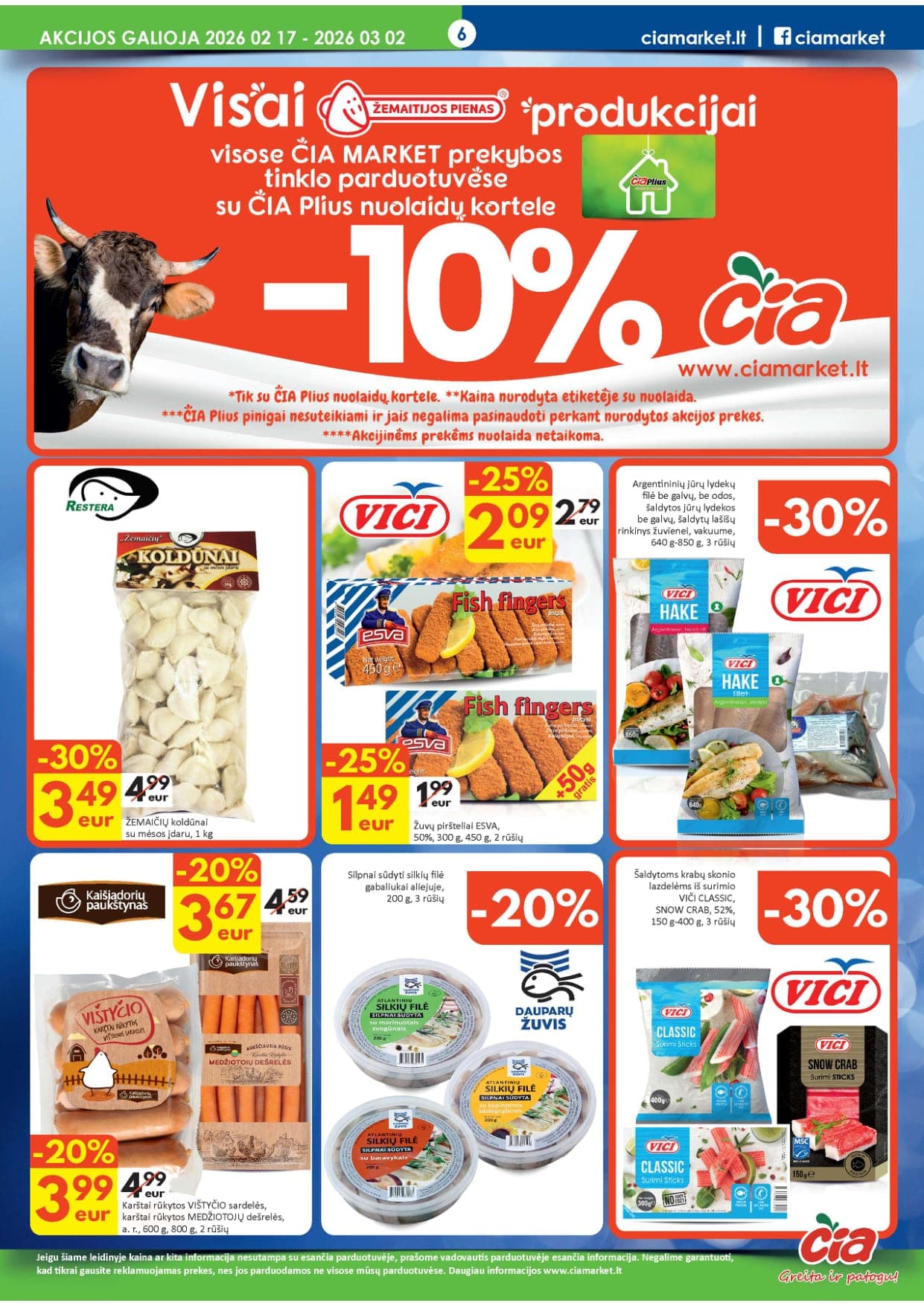 ČIA akcijų ir nuolaidų leidinys Nr. 4 nuo 2026.02.17 iki 2026.03.02 - 6