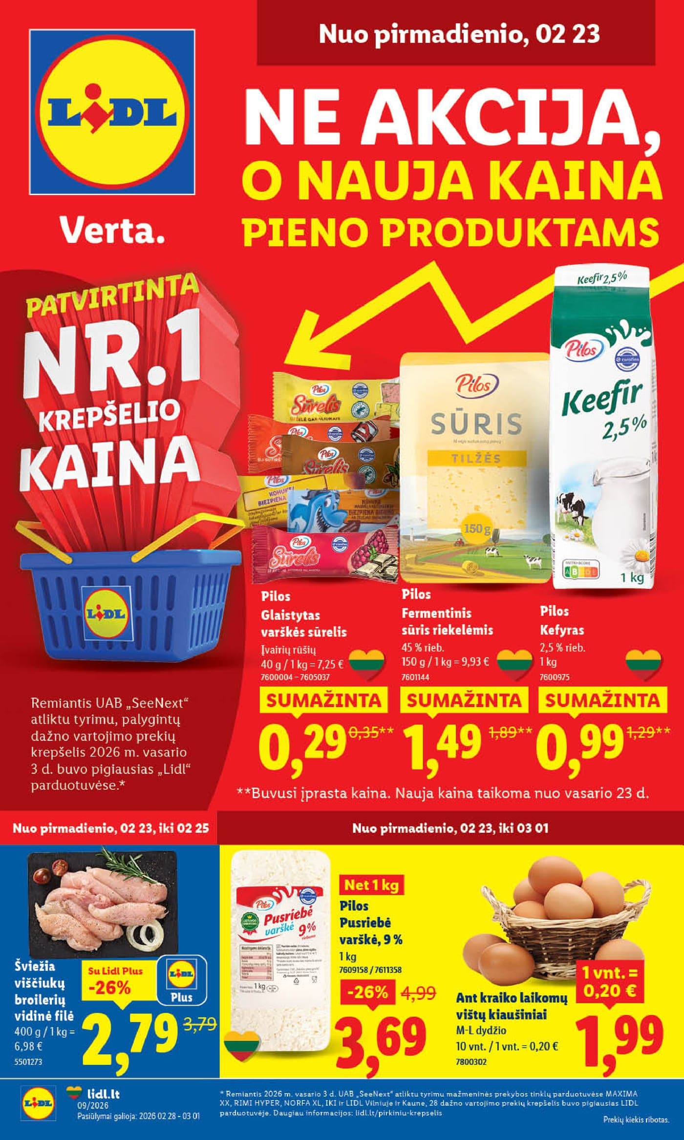 LIDL akcijų ir nuolaidų leidinys Nr. 9 nuo 2026.02.23 iki 2026.03.01 - 1