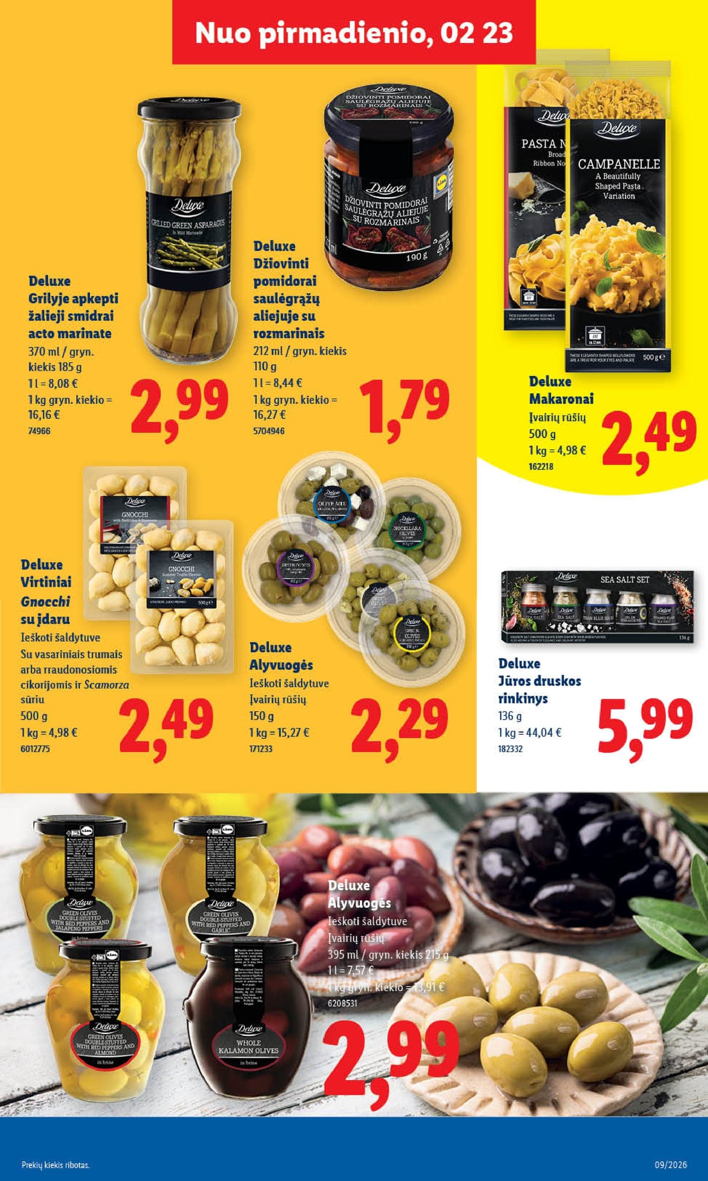 LIDL akcijų ir nuolaidų leidinys Nr. 9 nuo 2026.02.23 iki 2026.03.01 - 15