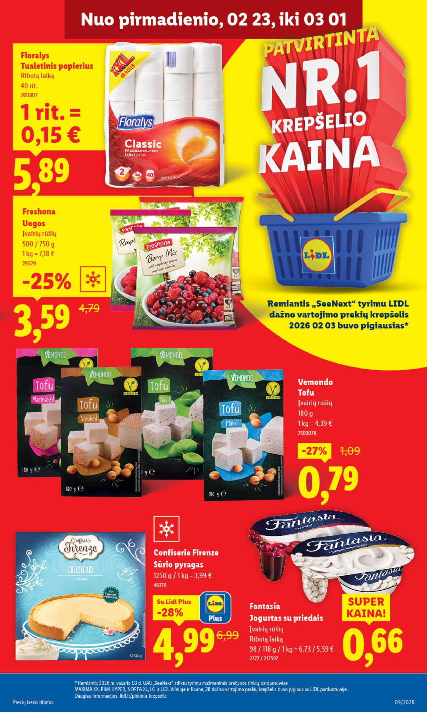 LIDL akcijų ir nuolaidų leidinys Nr. 9 nuo 2026.02.23 iki 2026.03.01 - 27