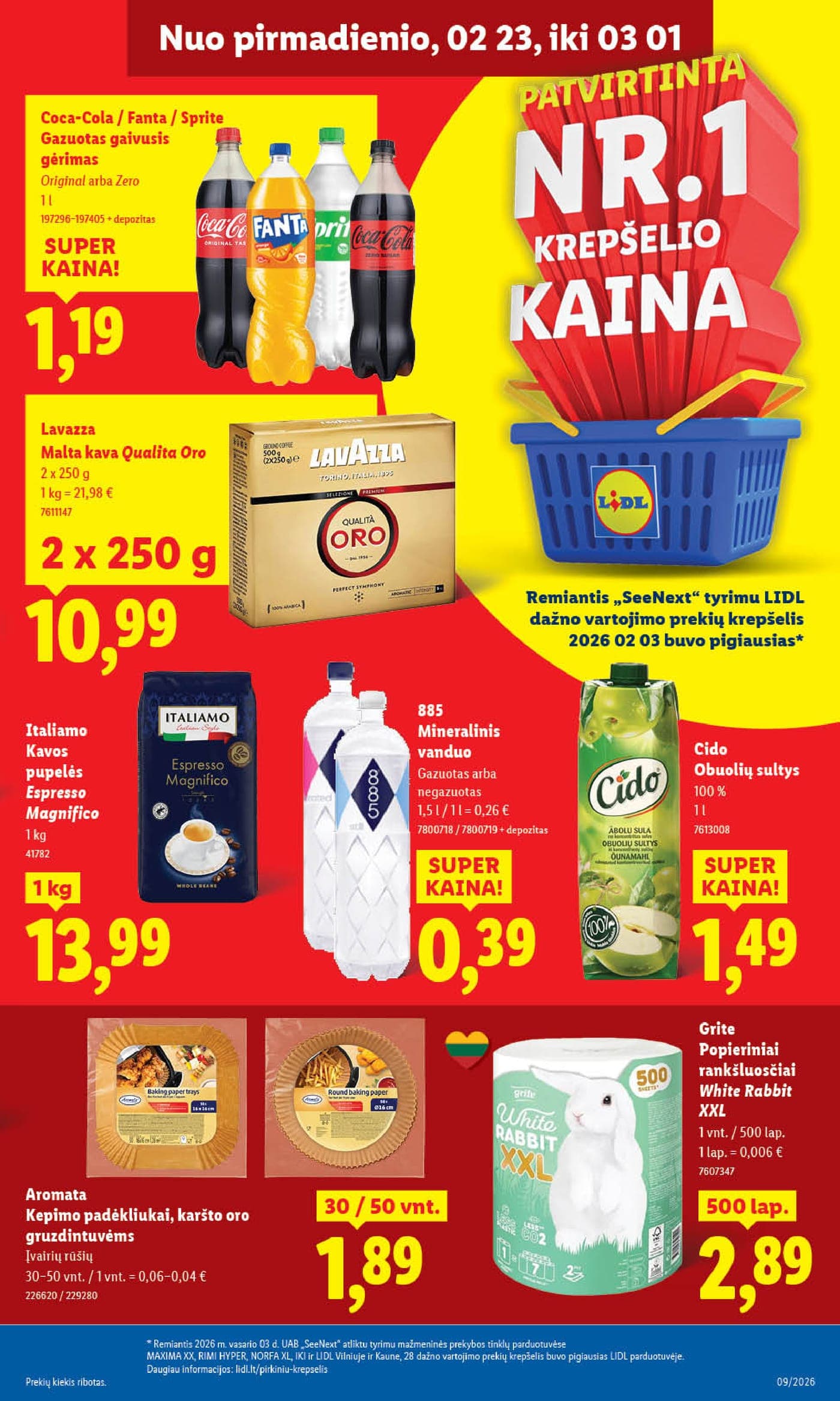 LIDL akcijų ir nuolaidų leidinys Nr. 9 nuo 2026.02.23 iki 2026.03.01 - 29
