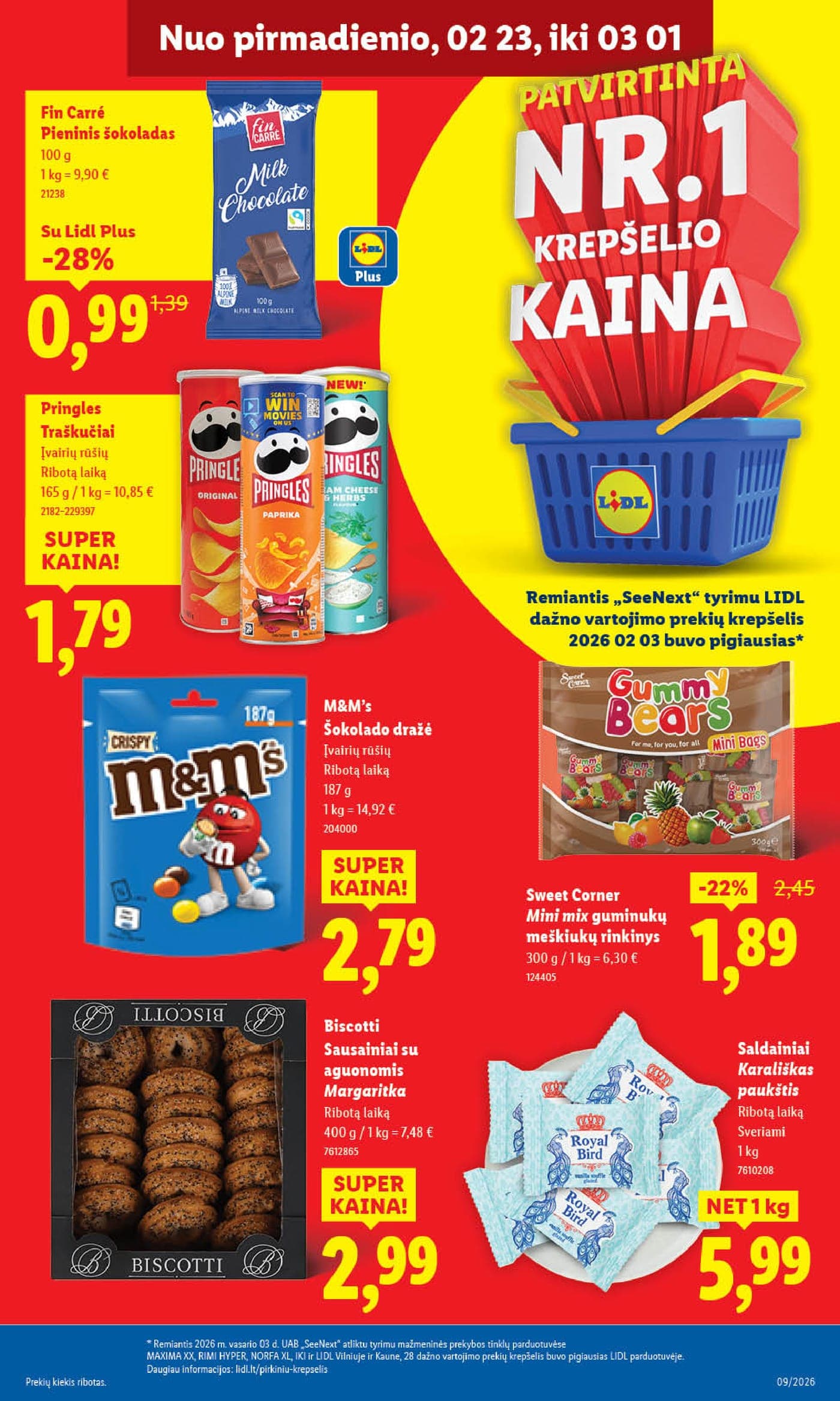 LIDL akcijų ir nuolaidų leidinys Nr. 9 nuo 2026.02.23 iki 2026.03.01 - 31