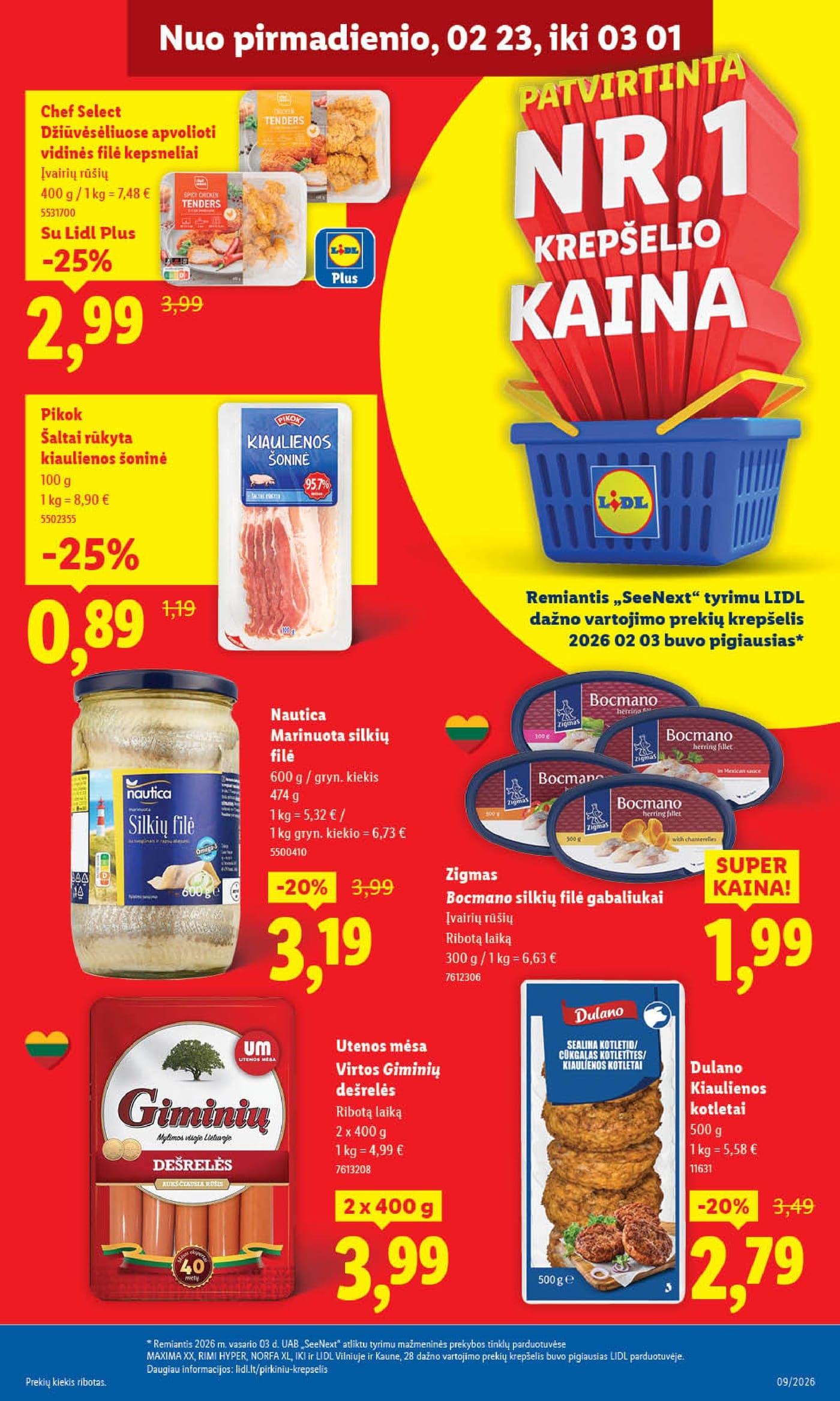 LIDL akcijų ir nuolaidų leidinys Nr. 9 nuo 2026.02.23 iki 2026.03.01 - 9