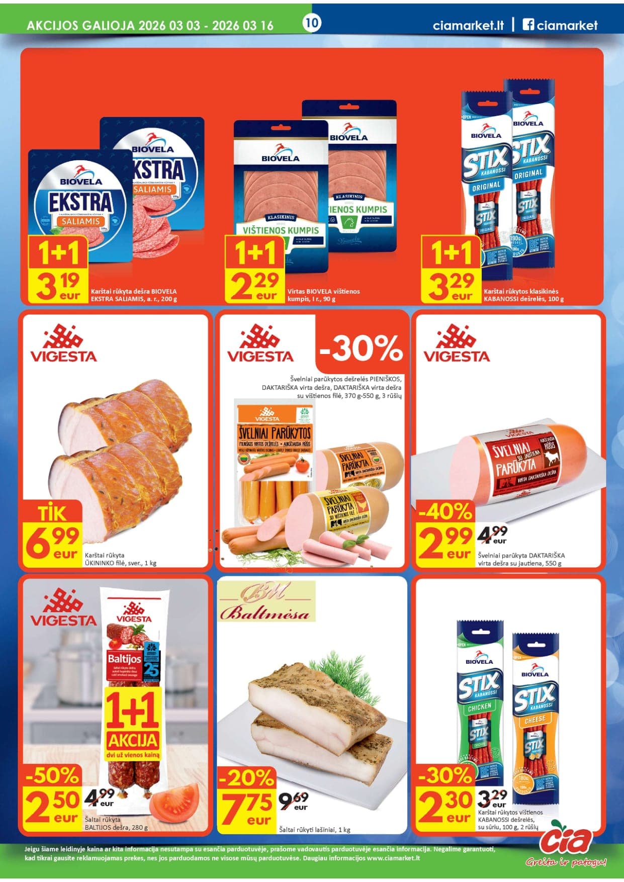 Naujas ČIA akcijų ir nuolaidų leidinys Nr. 5 nuo 2026.03.03 iki 2026.03.16 - 10