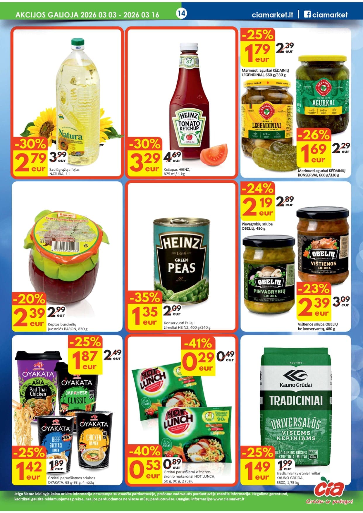 Naujas ČIA akcijų ir nuolaidų leidinys Nr. 5 nuo 2026.03.03 iki 2026.03.16 - 14