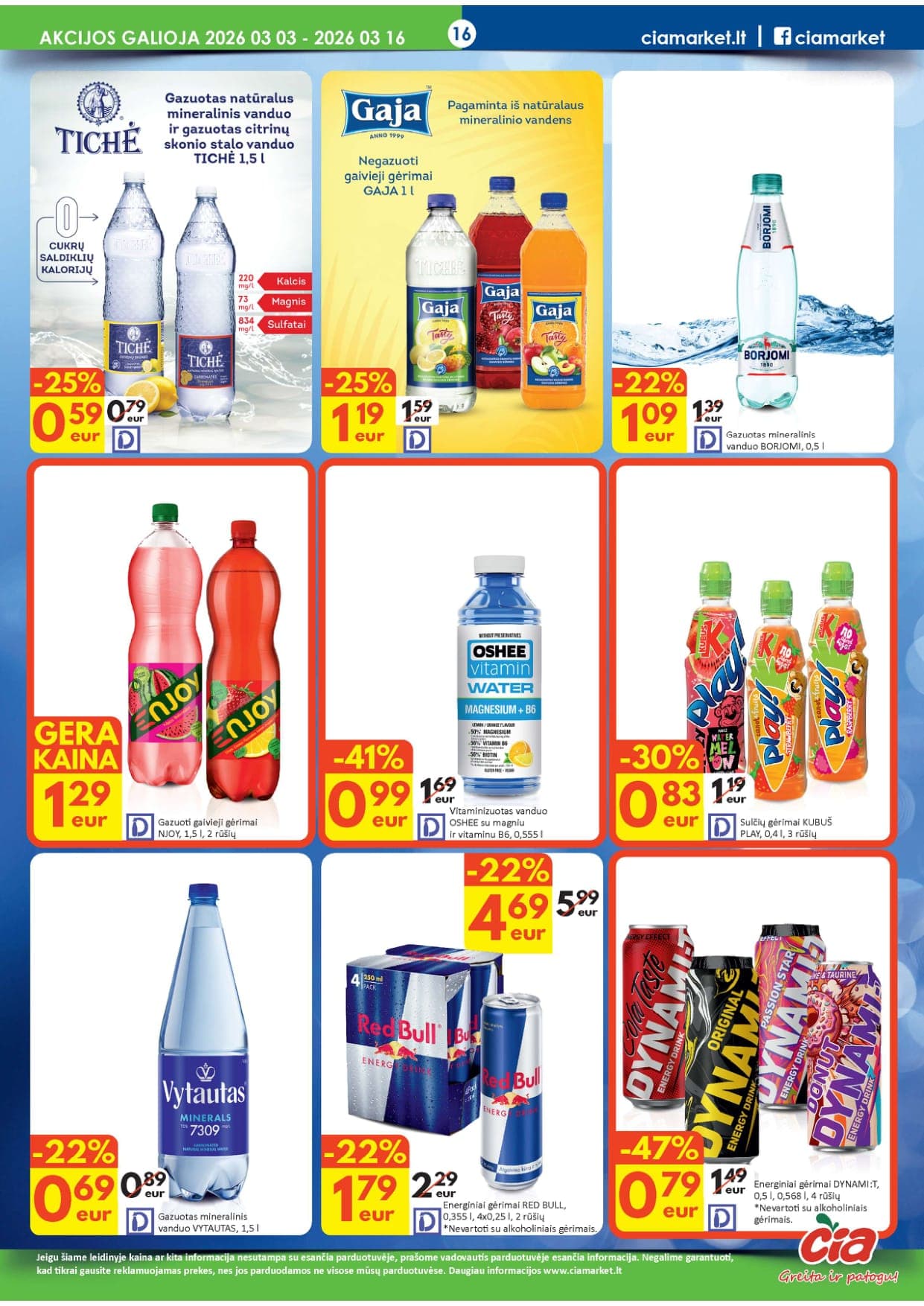 Naujas ČIA akcijų ir nuolaidų leidinys Nr. 5 nuo 2026.03.03 iki 2026.03.16 - 16