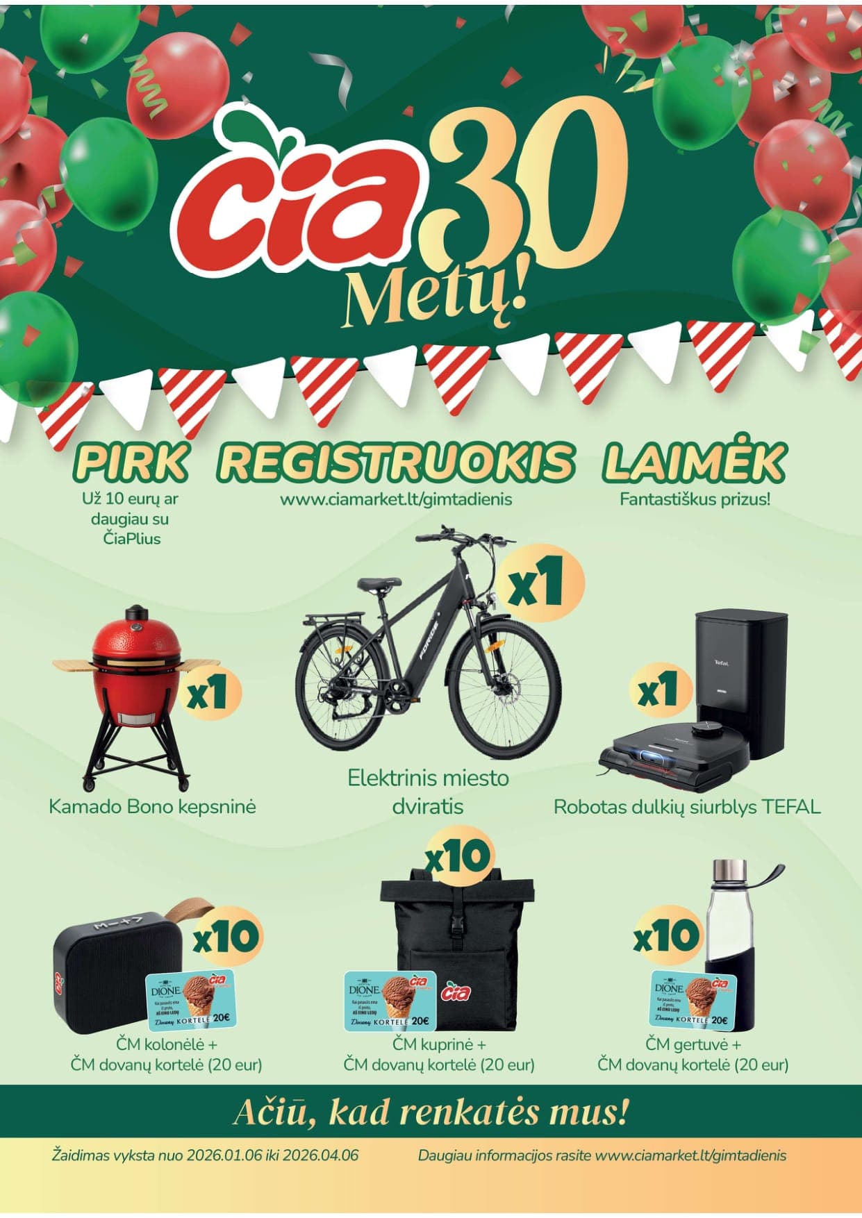 Naujas ČIA akcijų ir nuolaidų leidinys Nr. 5 nuo 2026.03.03 iki 2026.03.16 - 18