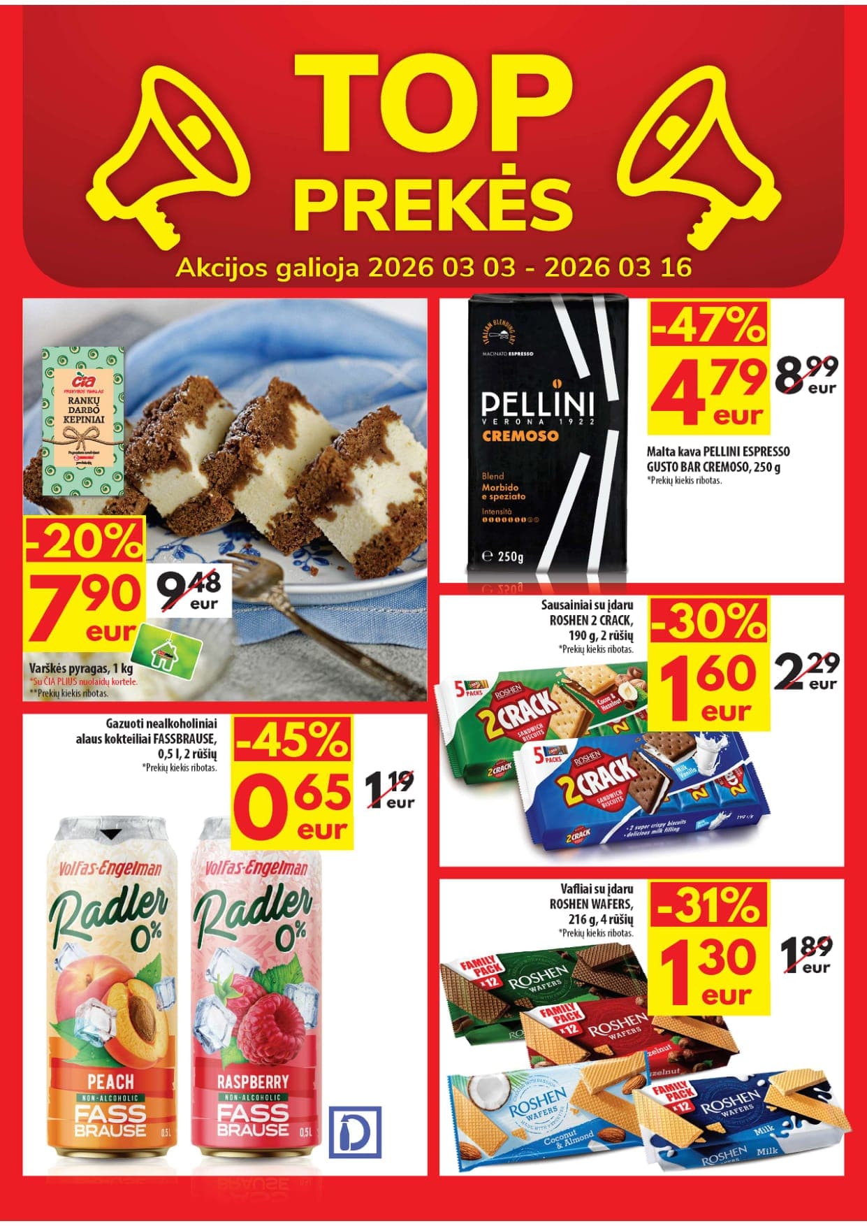 Naujas ČIA akcijų ir nuolaidų leidinys Nr. 5 nuo 2026.03.03 iki 2026.03.16 - 20
