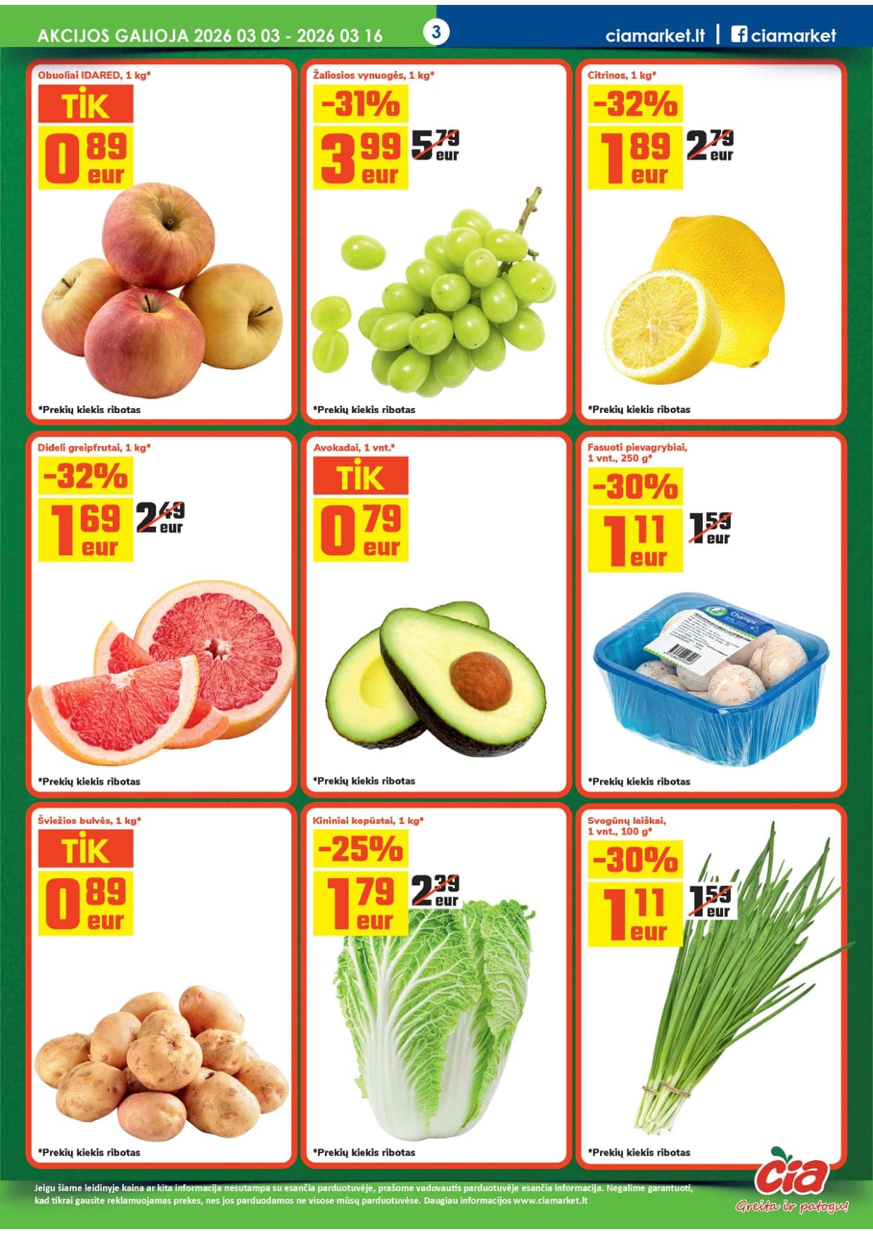 Naujas ČIA akcijų ir nuolaidų leidinys Nr. 5 nuo 2026.03.03 iki 2026.03.16 - 3