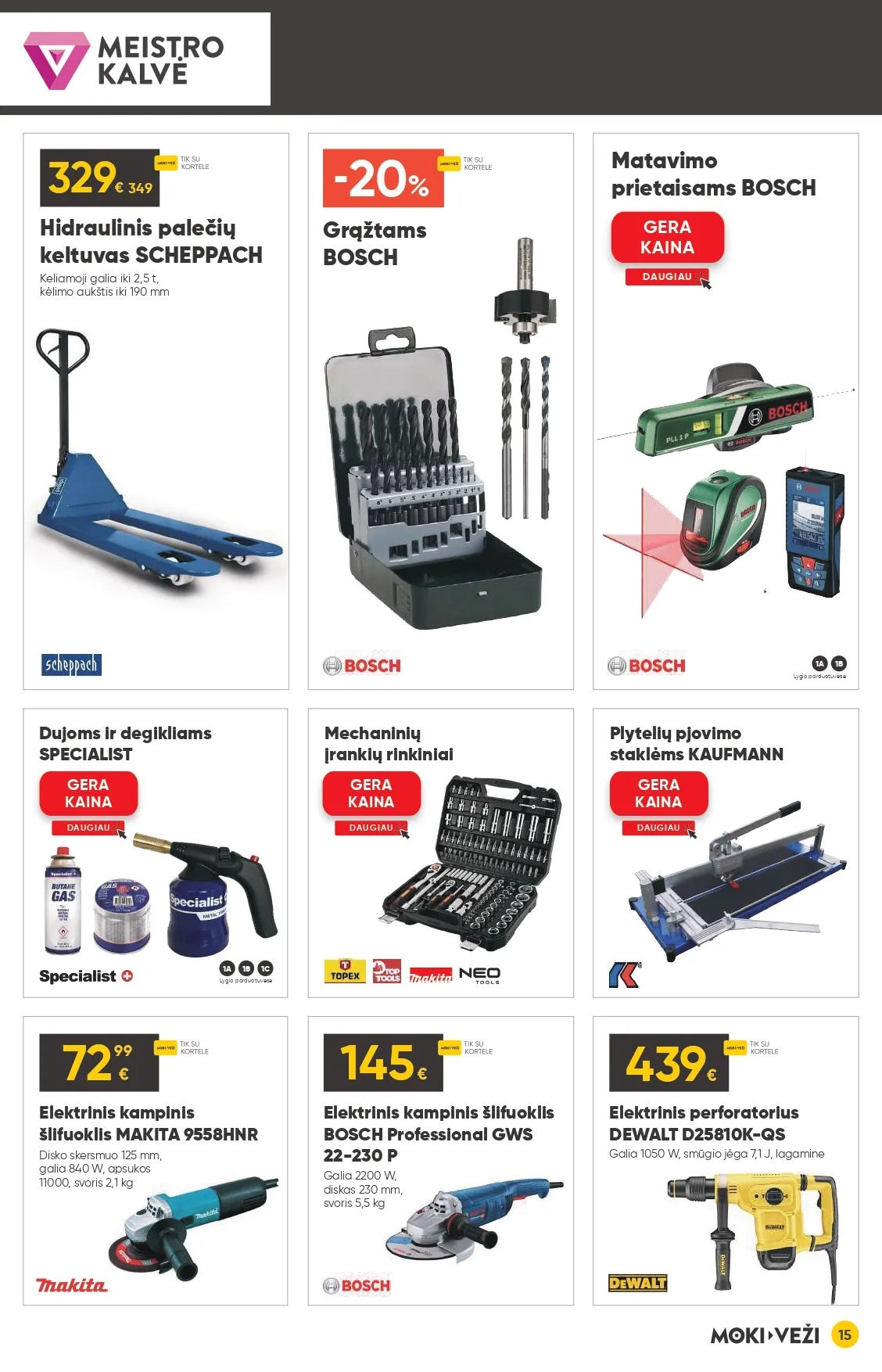 MOKI VEŽI akcijų ir nuolaidų leidinys Nr. 2 nuo 2026.02.05 iki 2026.03.03 - 15