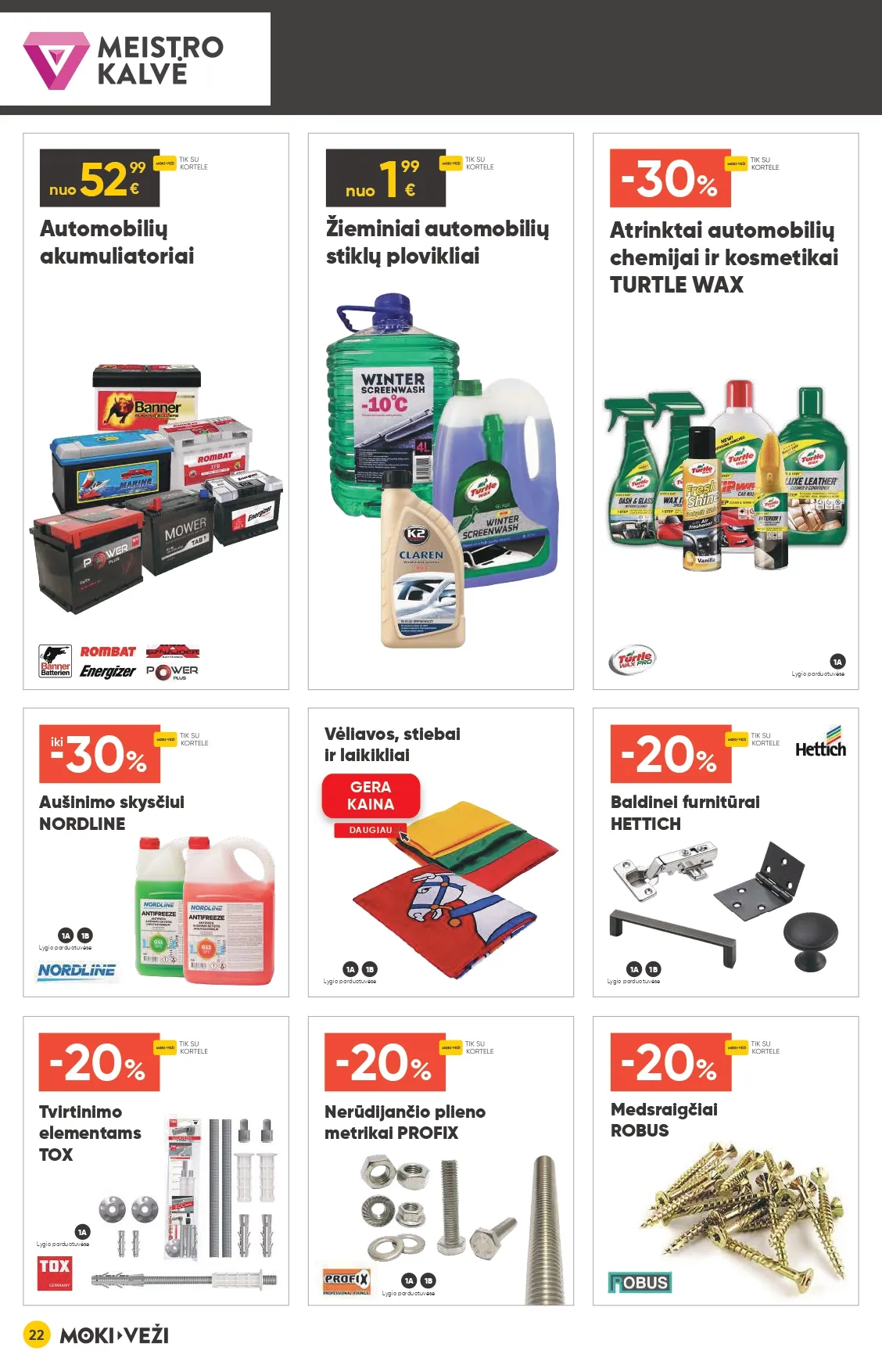 MOKI VEŽI akcijų ir nuolaidų leidinys Nr. 2 nuo 2026.02.05 iki 2026.03.03 - 22