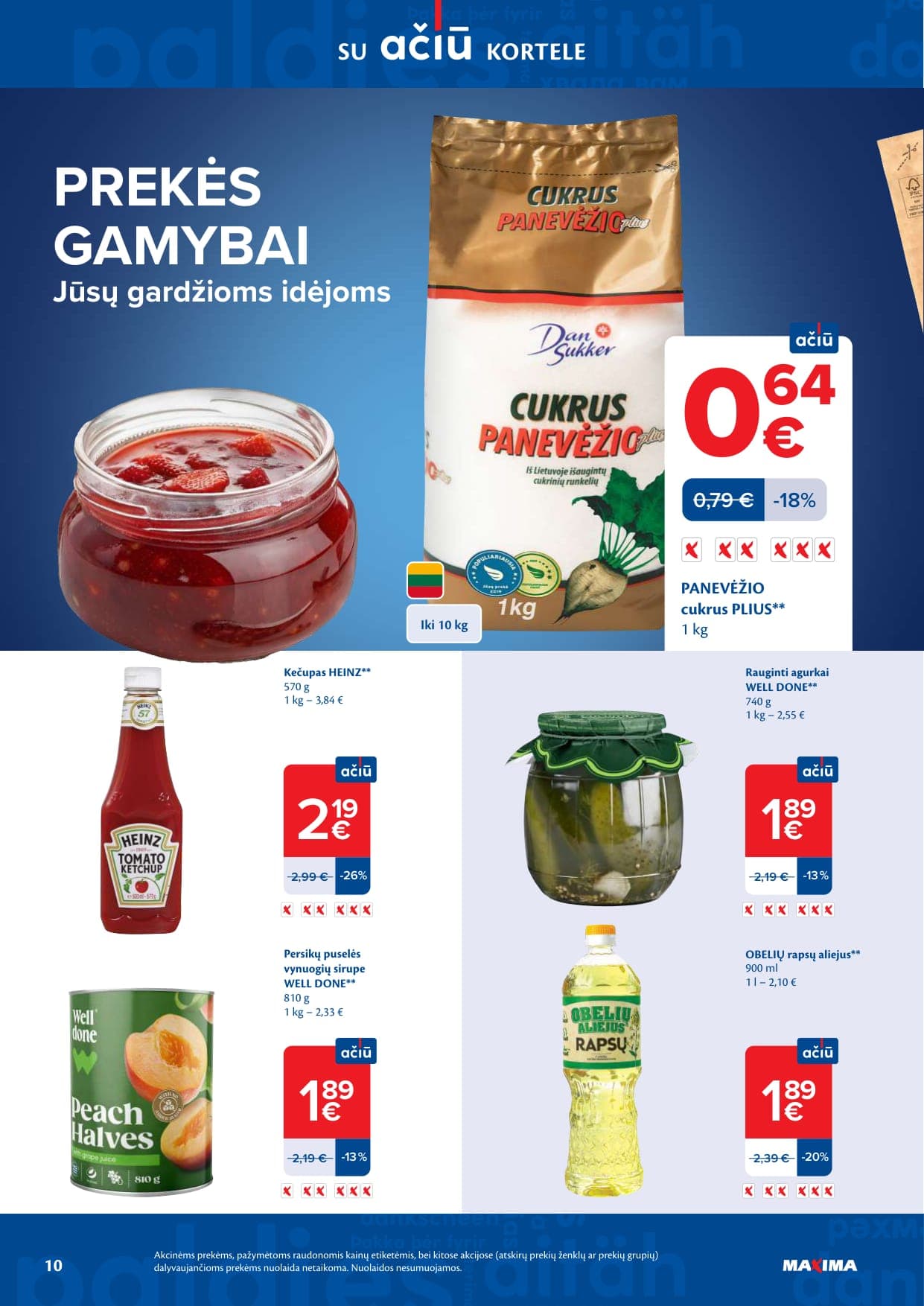Naujas MAXIMA akcijų ir nuolaidų leidinys Nr. 10 nuo 2026.03.03 iki 2026.03.09 - 10