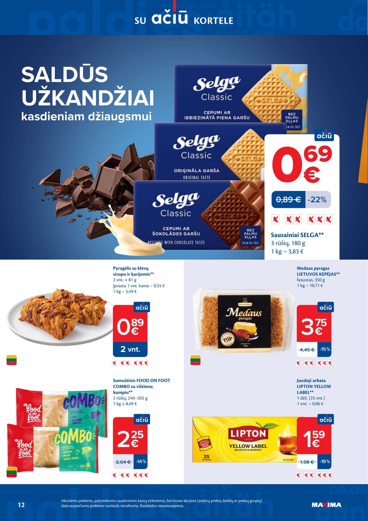 Naujas MAXIMA akcijų ir nuolaidų leidinys Nr. 10 nuo 2026.03.03 iki 2026.03.09 - 12