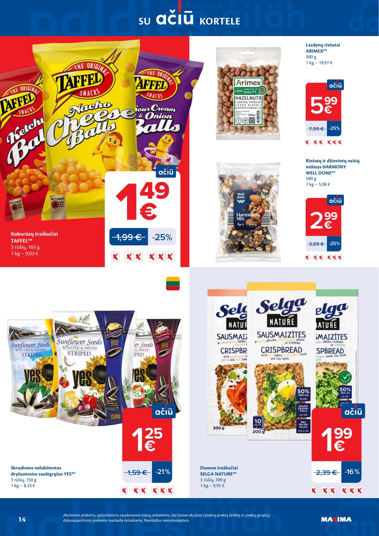 Naujas MAXIMA akcijų ir nuolaidų leidinys Nr. 10 nuo 2026.03.03 iki 2026.03.09 - 14