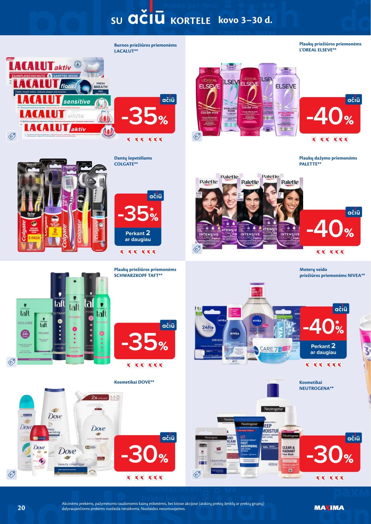 Naujas MAXIMA akcijų ir nuolaidų leidinys Nr. 10 nuo 2026.03.03 iki 2026.03.09 - 20