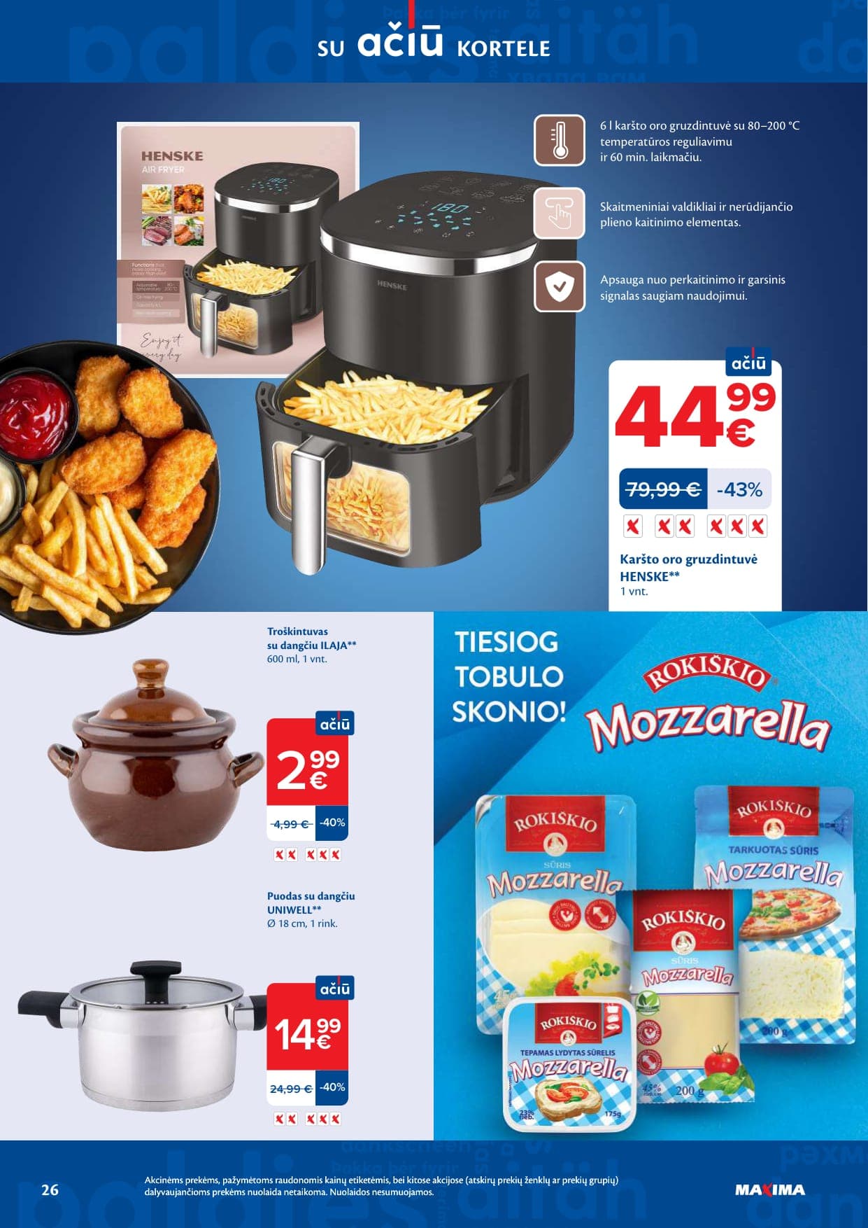 Naujas MAXIMA akcijų ir nuolaidų leidinys Nr. 10 nuo 2026.03.03 iki 2026.03.09 - 26
