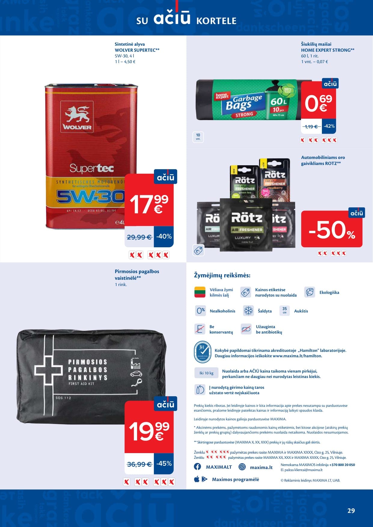 Naujas MAXIMA akcijų ir nuolaidų leidinys Nr. 10 nuo 2026.03.03 iki 2026.03.09 - 29