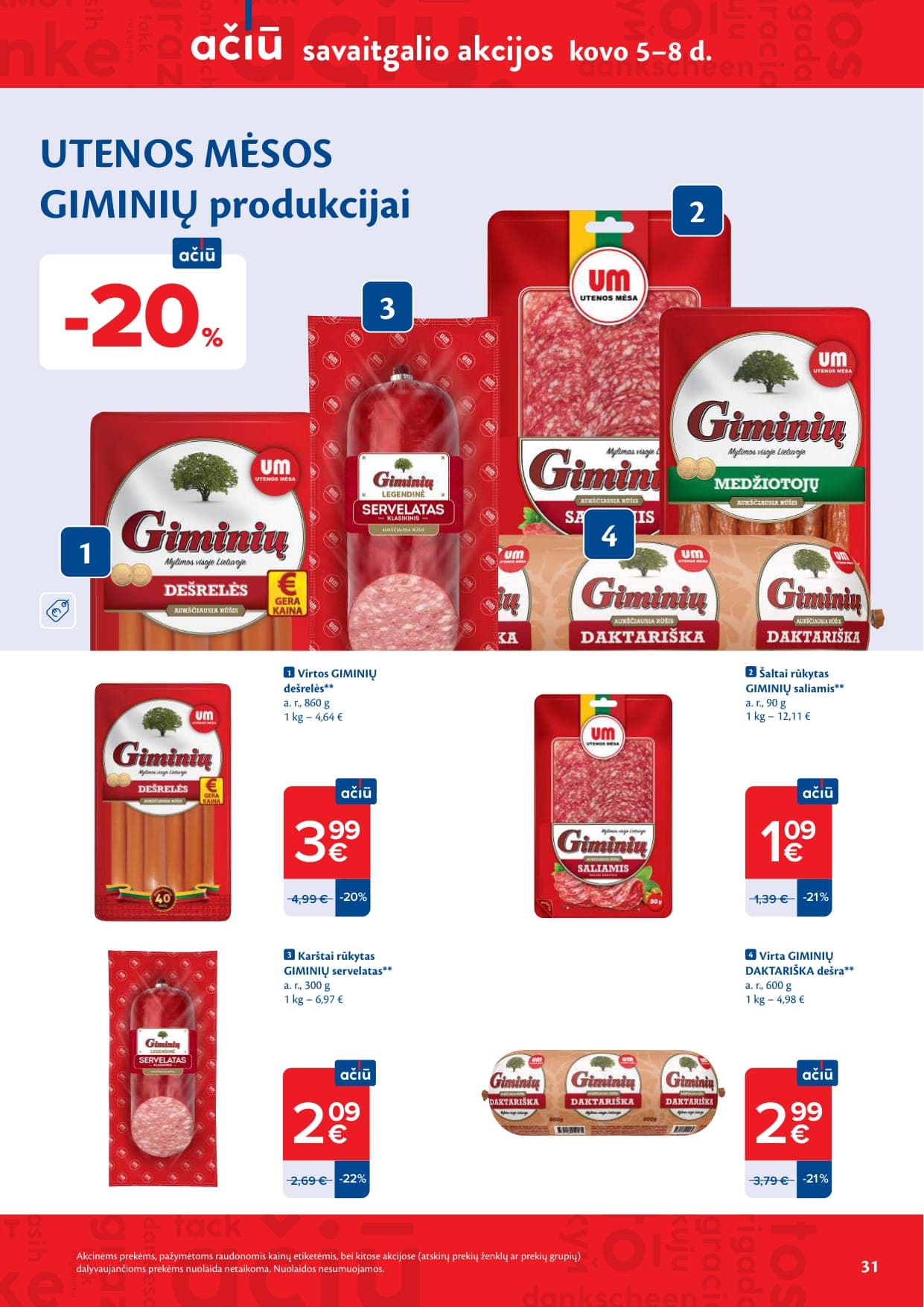 Naujas MAXIMA akcijų ir nuolaidų leidinys Nr. 10 nuo 2026.03.03 iki 2026.03.09 - 31