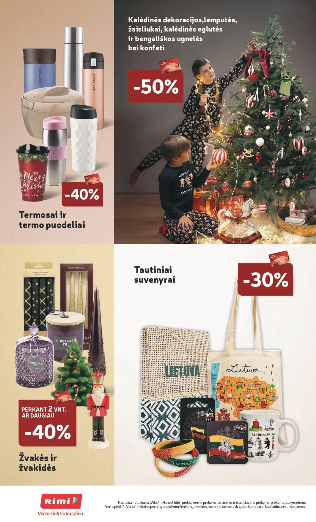 RIMI akcijų ir nuolaidų leidinys Nr. 51-52 nuo 2025.12.16 iki 2025.12.28