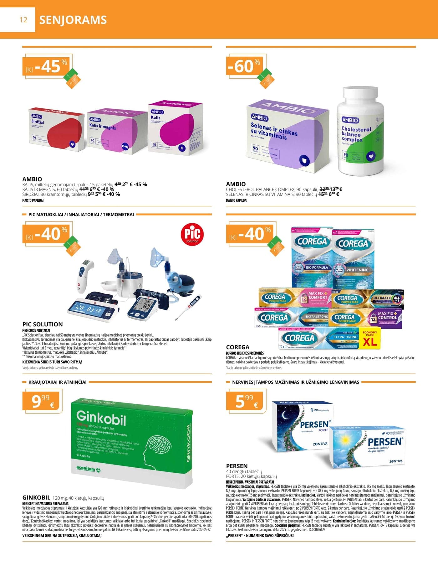 GINTARINĖ VAISTINĖ akcijų ir nuolaidų leidinys nuo 2026.03.01 iki 2026.03.31 - 12