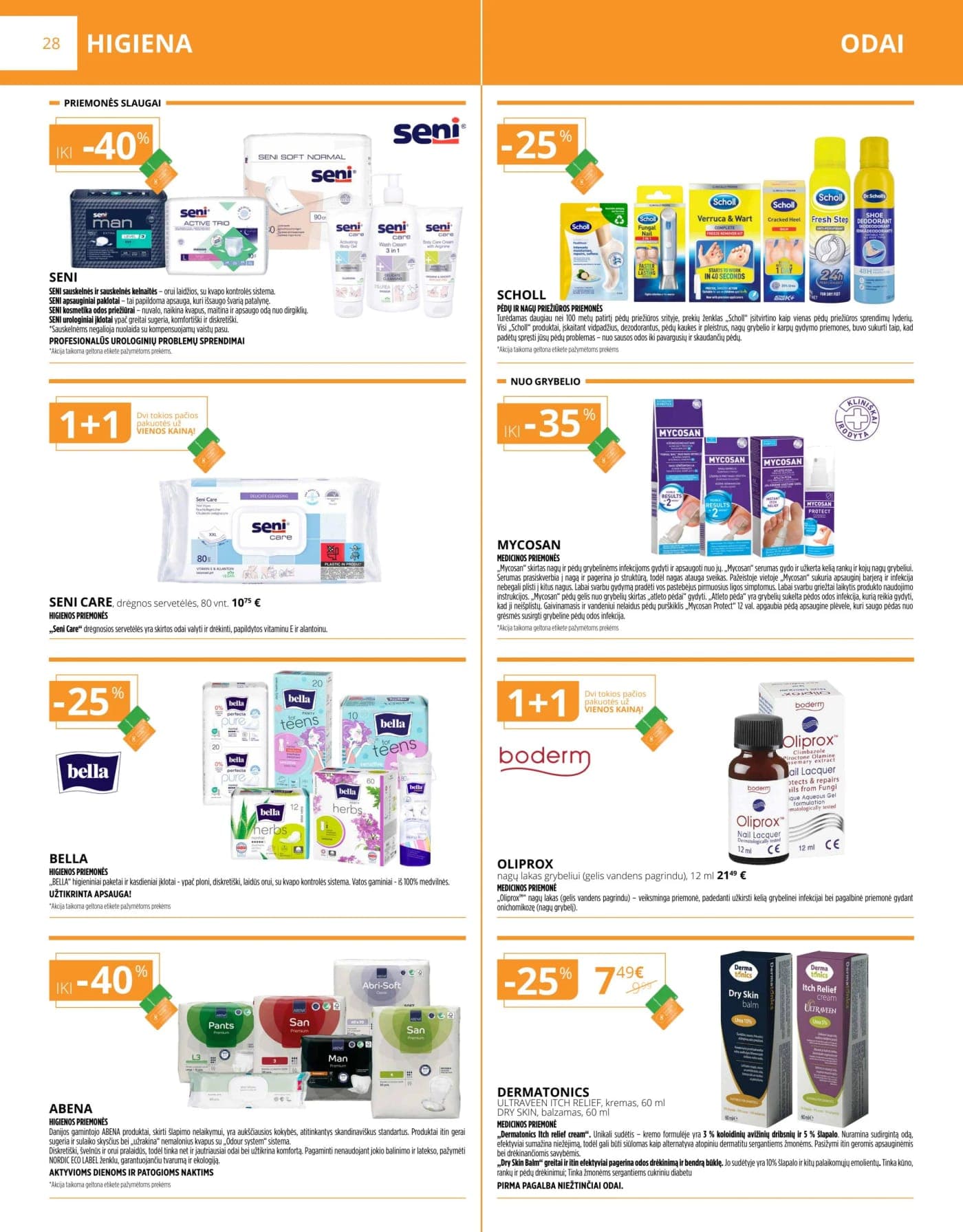 GINTARINĖ VAISTINĖ akcijų ir nuolaidų leidinys nuo 2026.03.01 iki 2026.03.31 - 28